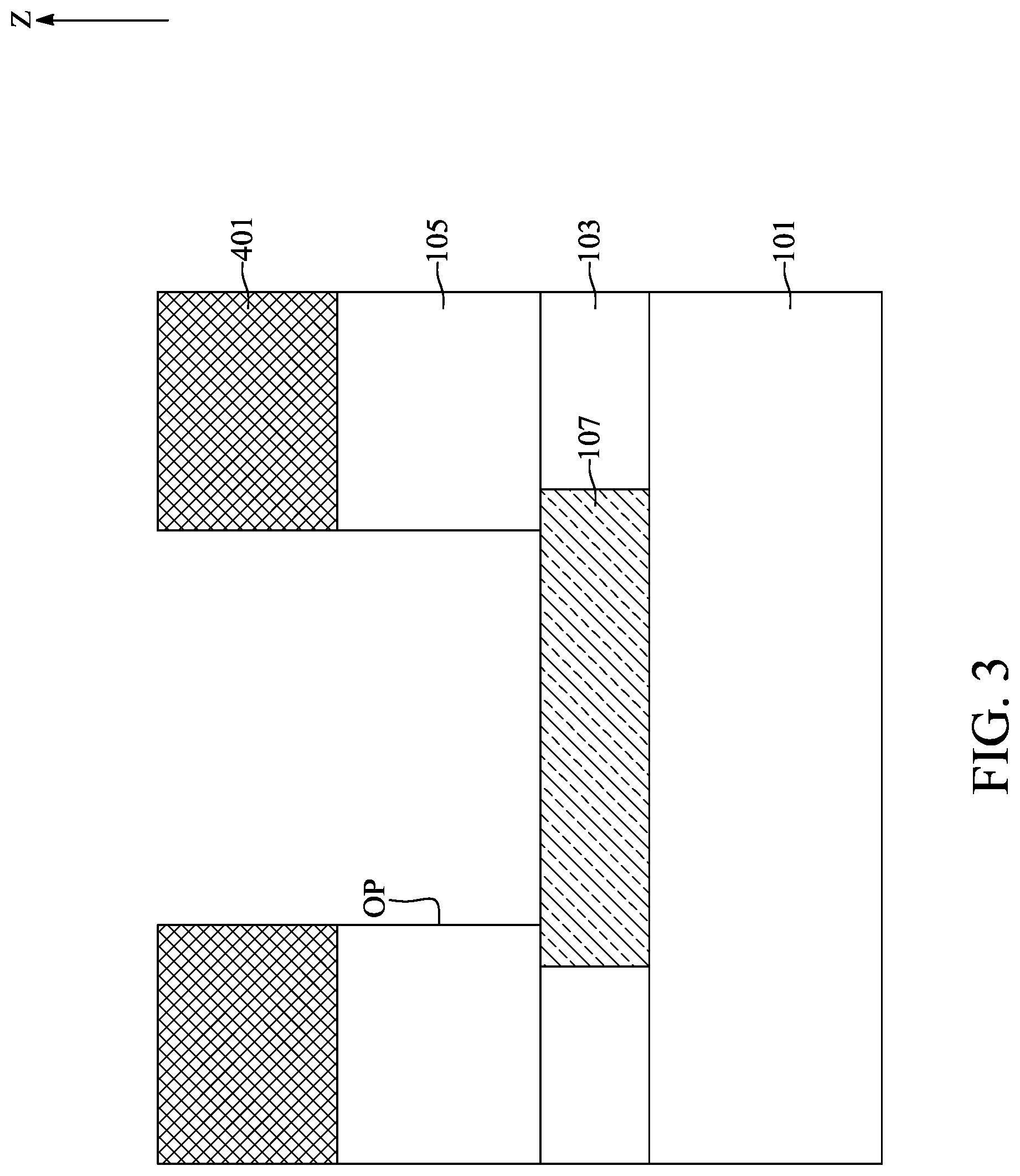 Patent US12315808 Figure 3 – Semiconductor device with liner structure