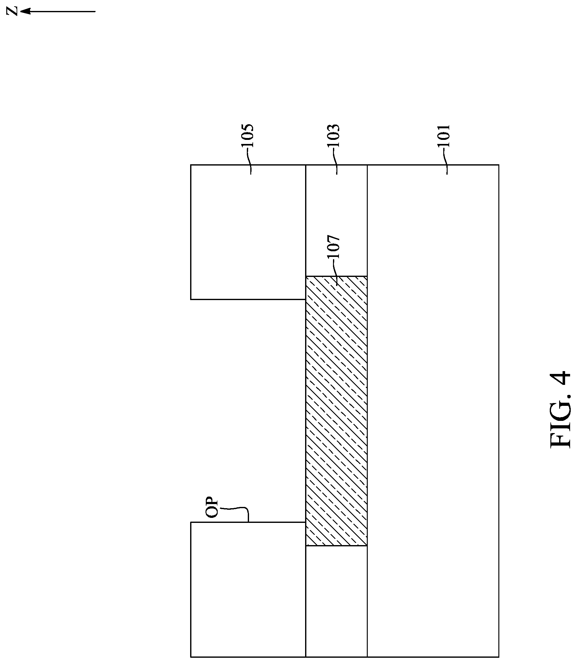 Patent US12315808 Figure 4 – Semiconductor device with liner structure