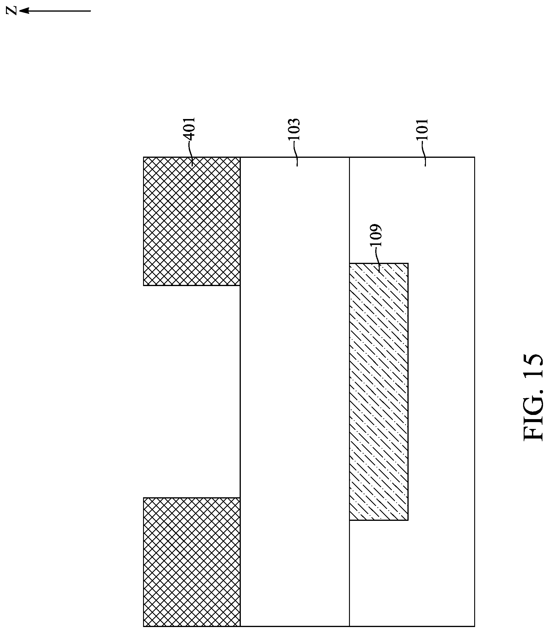Patent US12315808 Figure 15 – Semiconductor device with liner structure