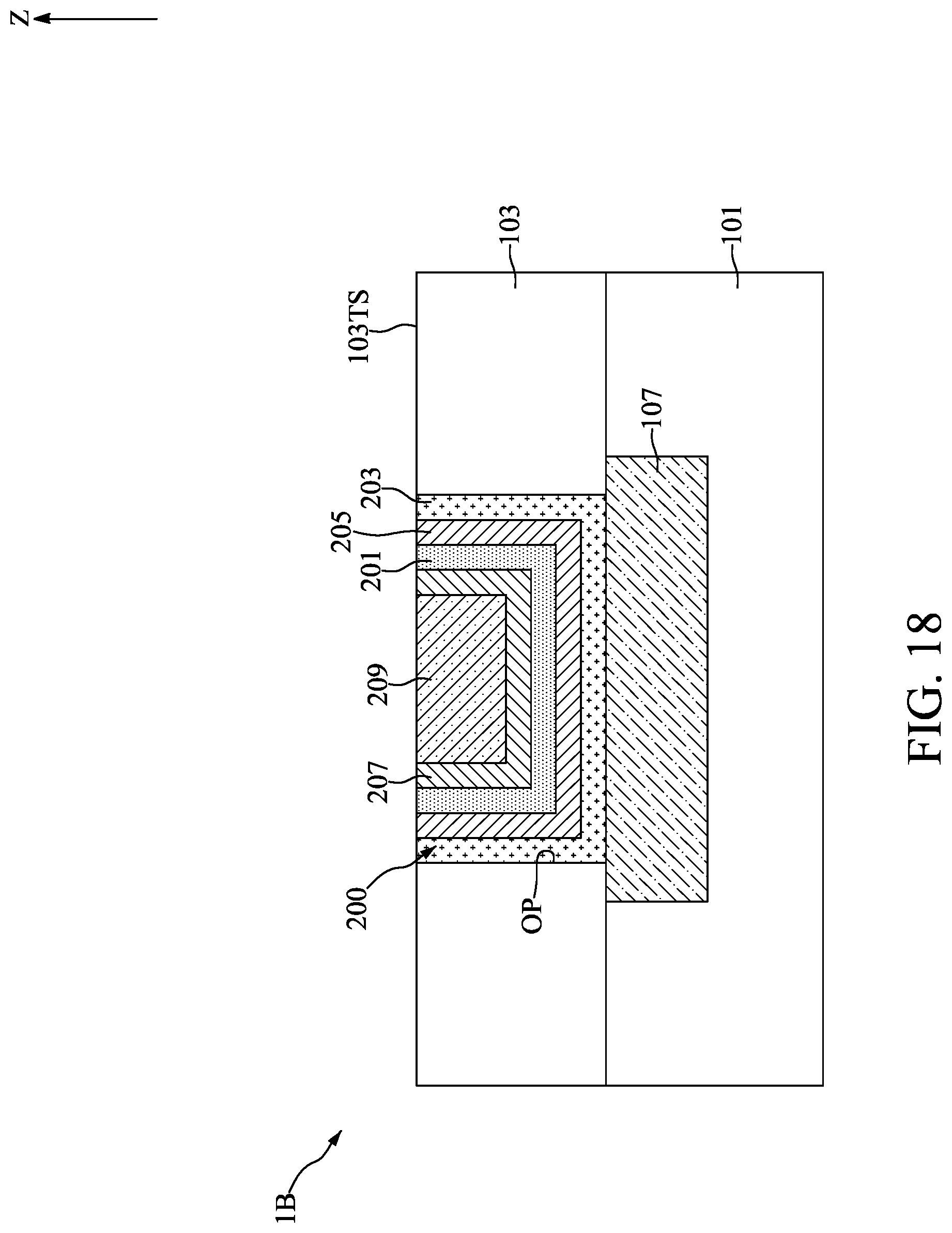 Patent US12315808 Figure 18 – Semiconductor device with liner structure