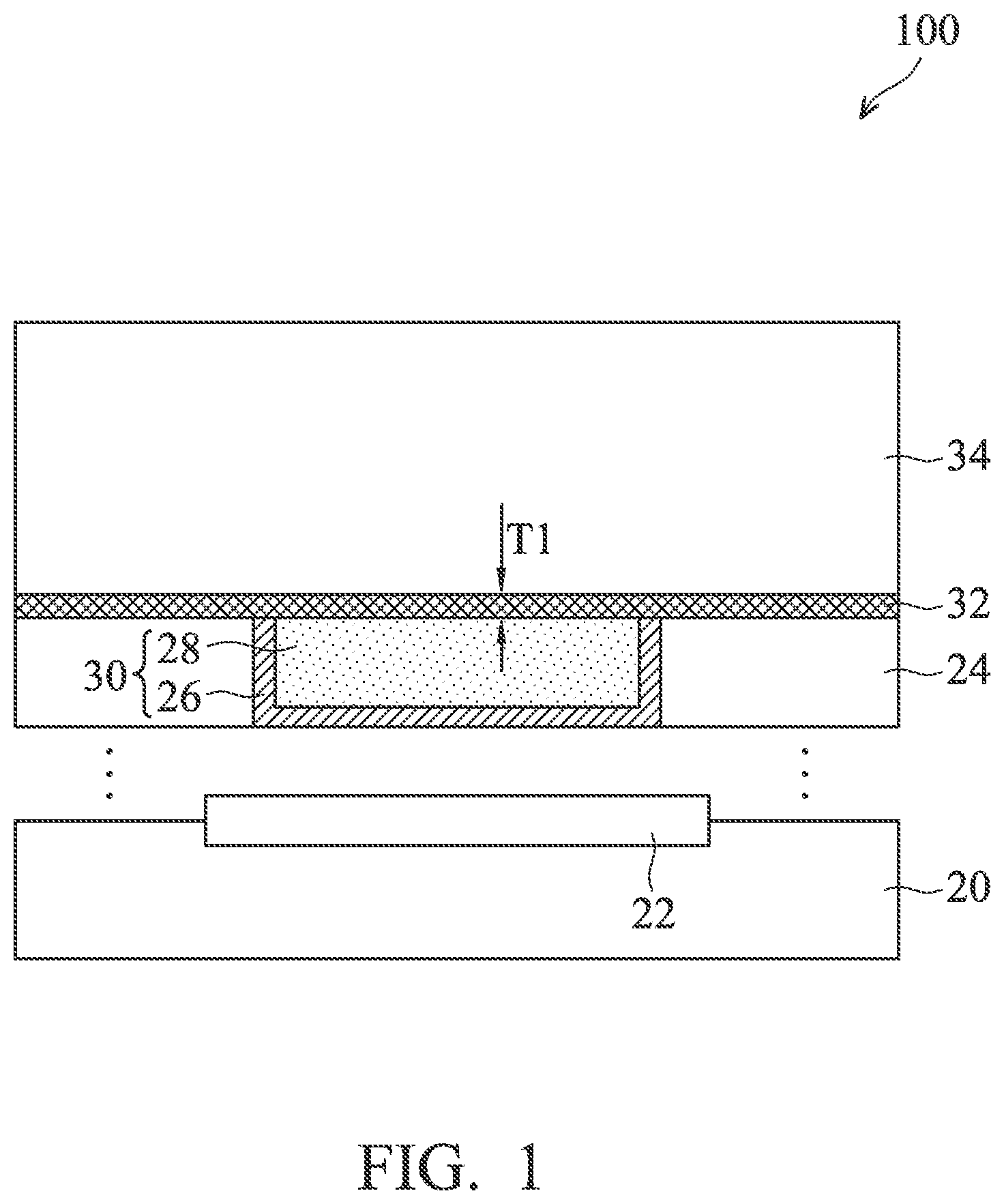 Patent US12315809 Figure 1 – Via for semiconductor device and method