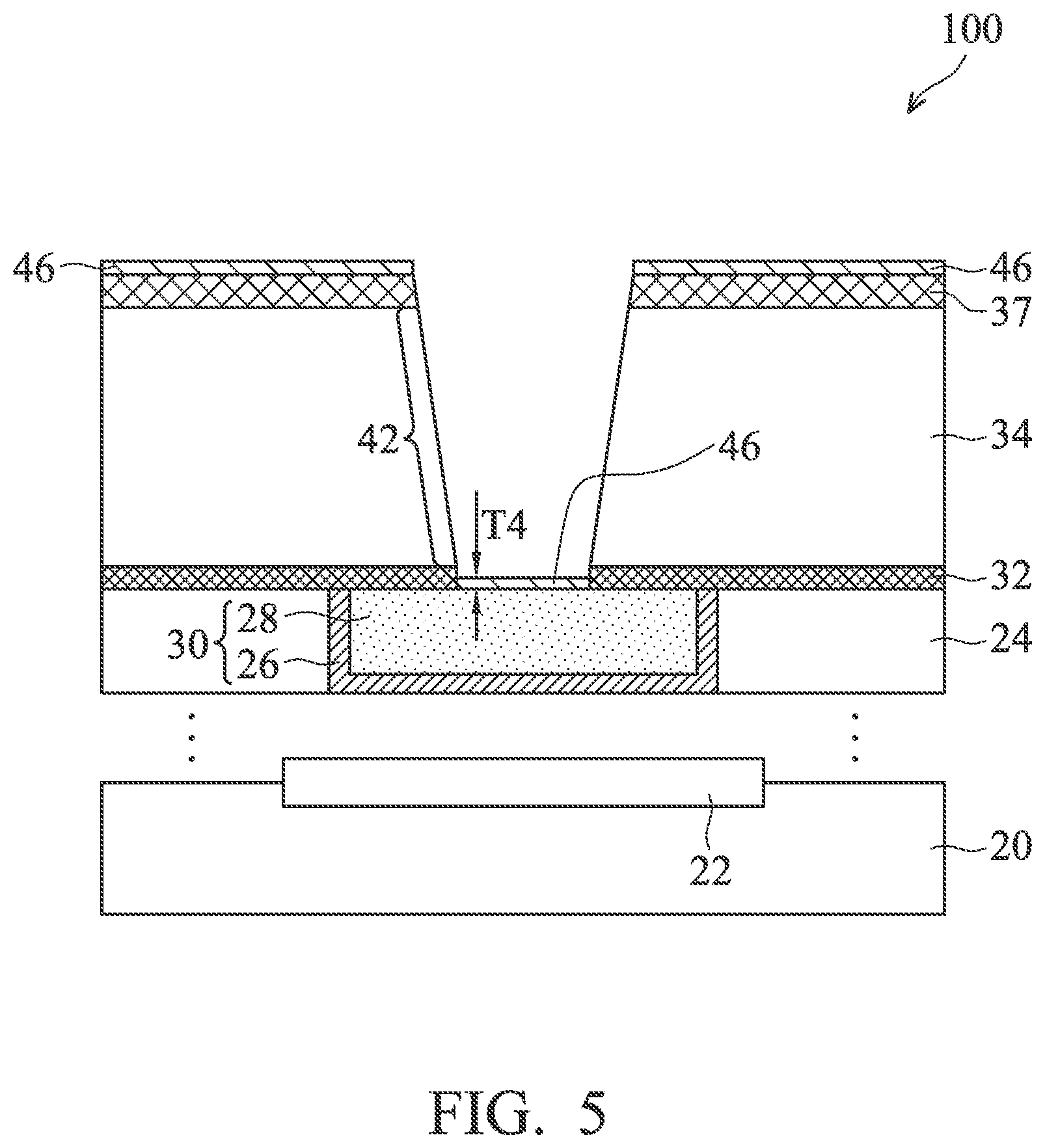 Patent US12315809 Figure 5 – Via for semiconductor device and method