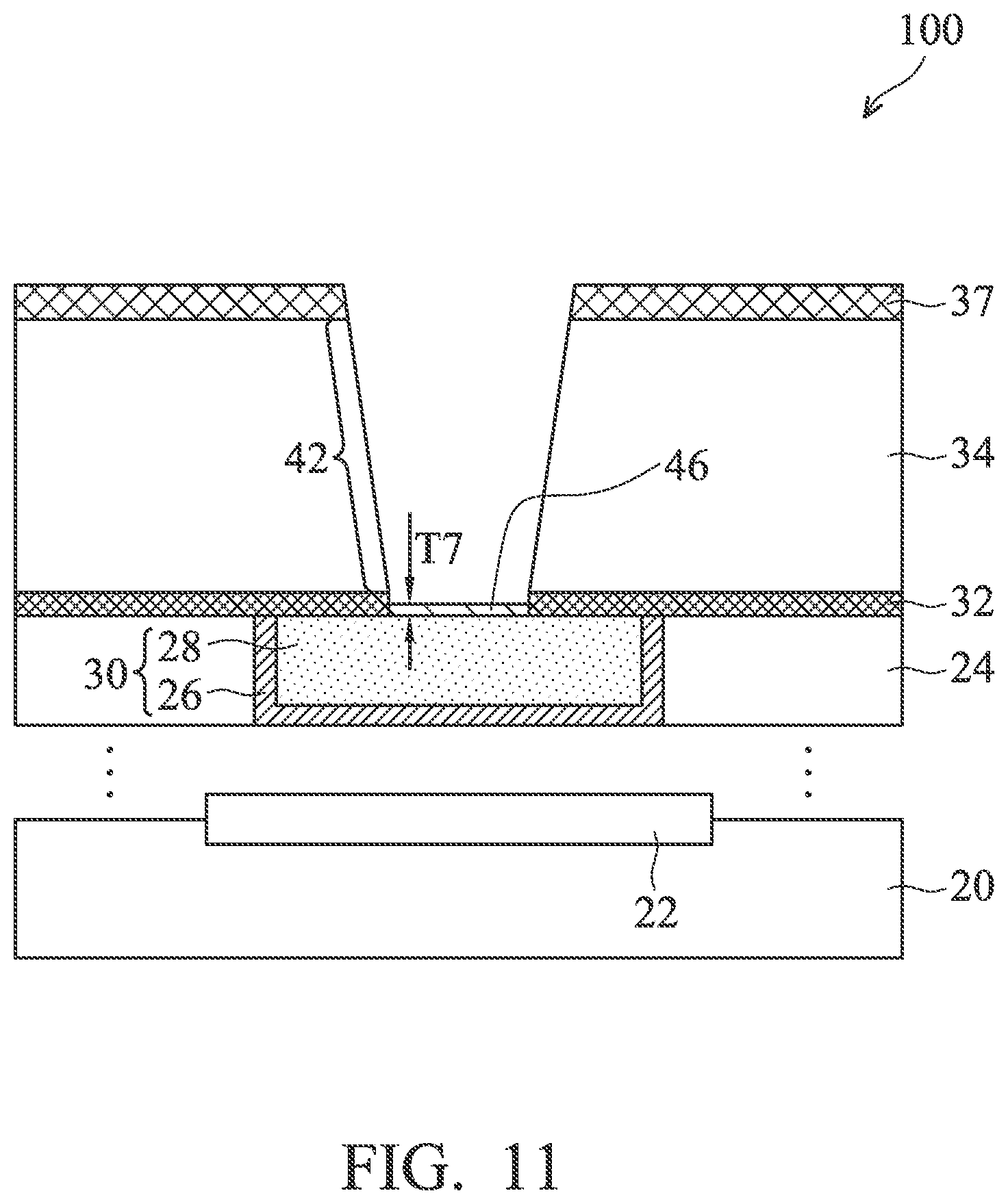 Patent US12315809 Figure 11 – Via for semiconductor device and method