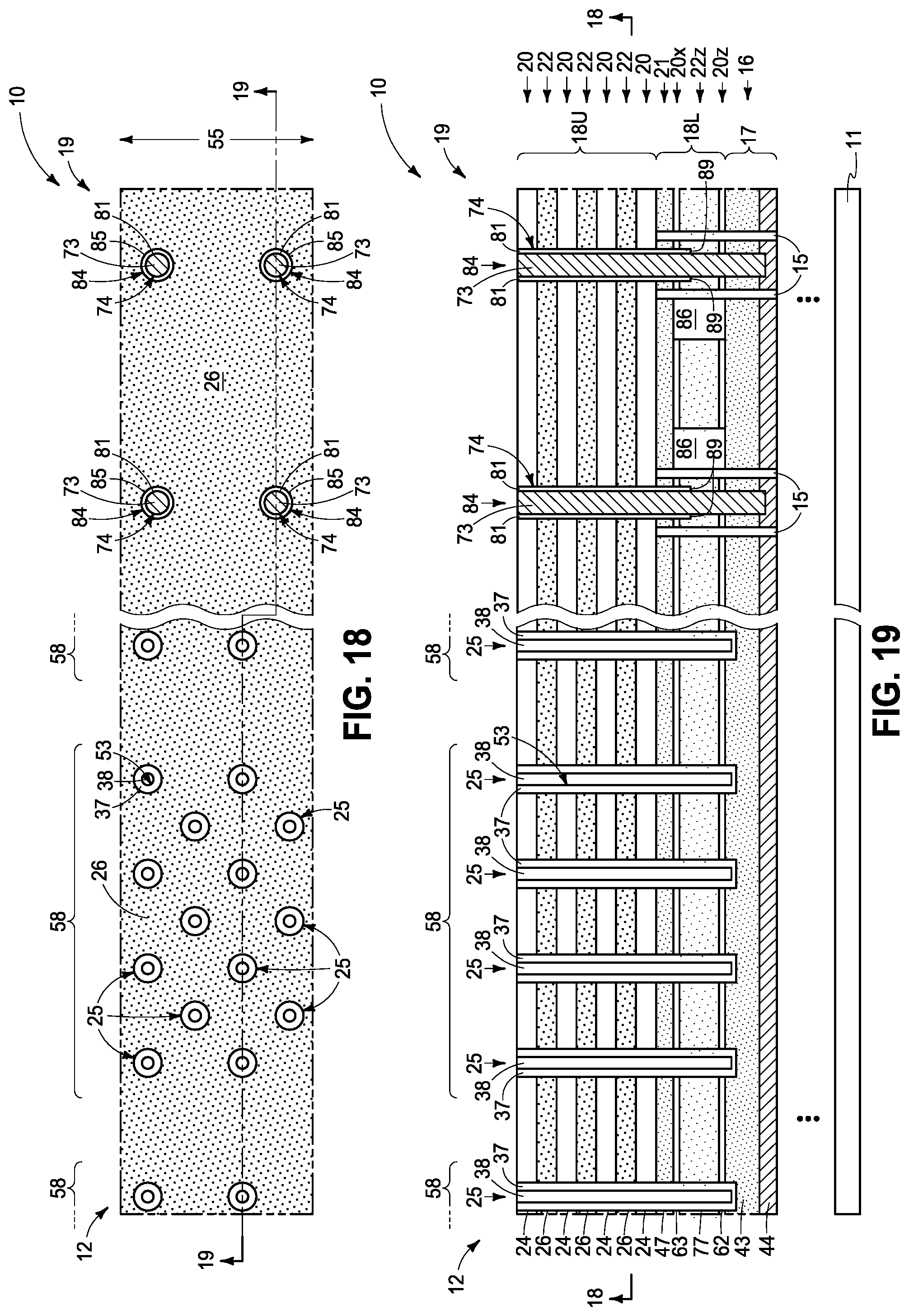 Patent US12315813 Figure 10 – Memory arrays comprising strings of memory cells and methods used in forming a memory array comprising strings of memory cells