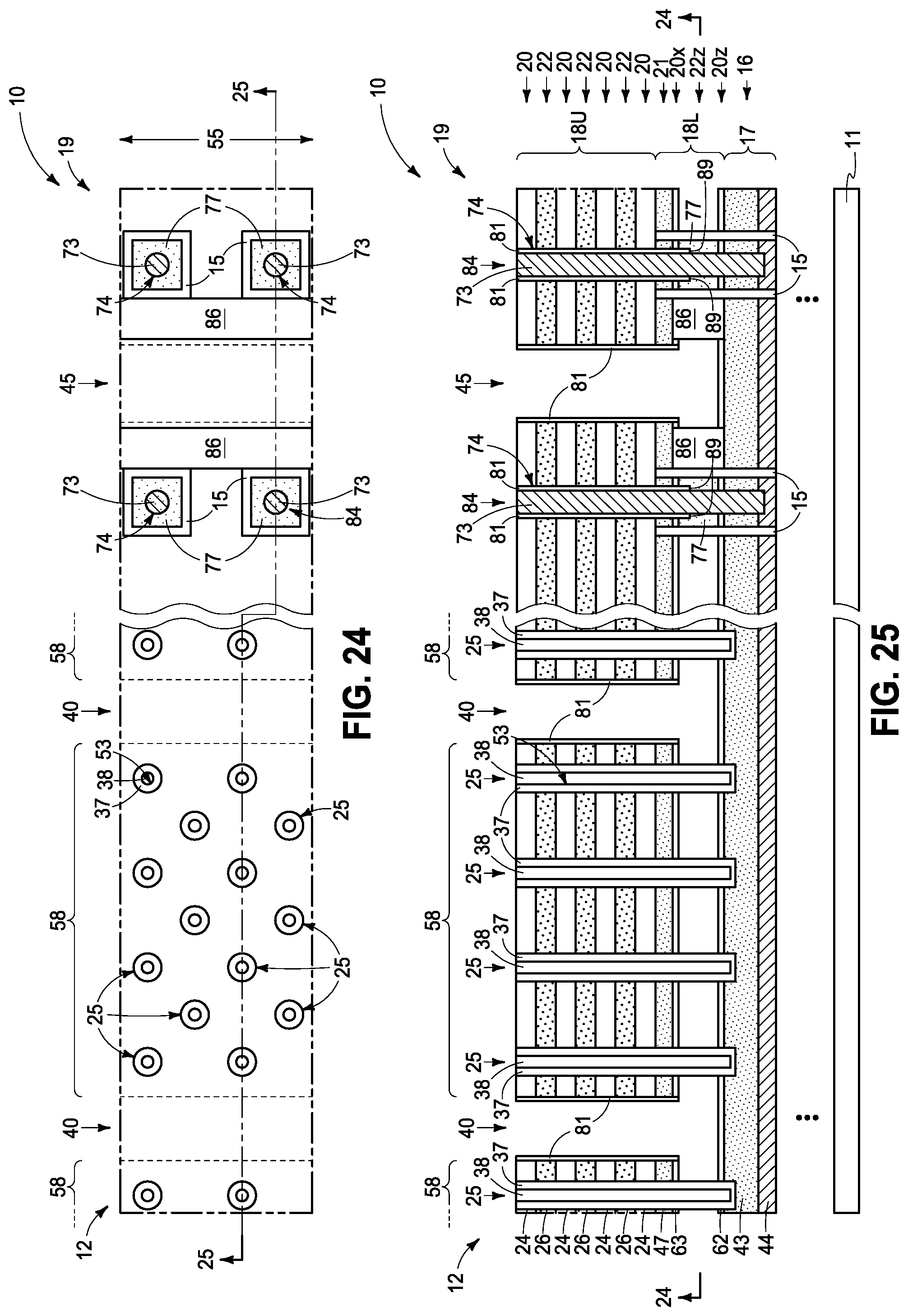 Patent US12315813 Figure 13 – Memory arrays comprising strings of memory cells and methods used in forming a memory array comprising strings of memory cells