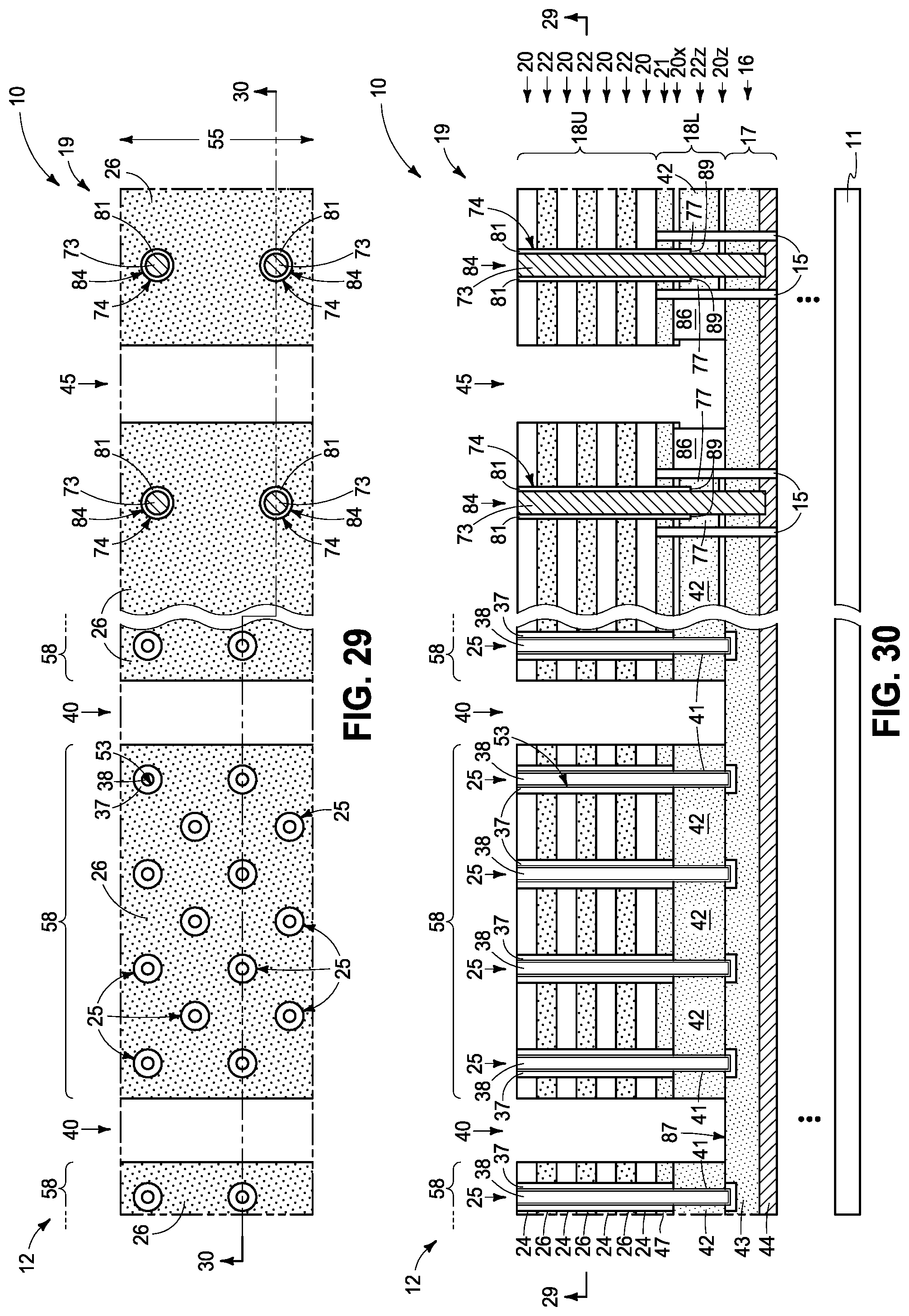 Patent US12315813 Figure 16 – Memory arrays comprising strings of memory cells and methods used in forming a memory array comprising strings of memory cells