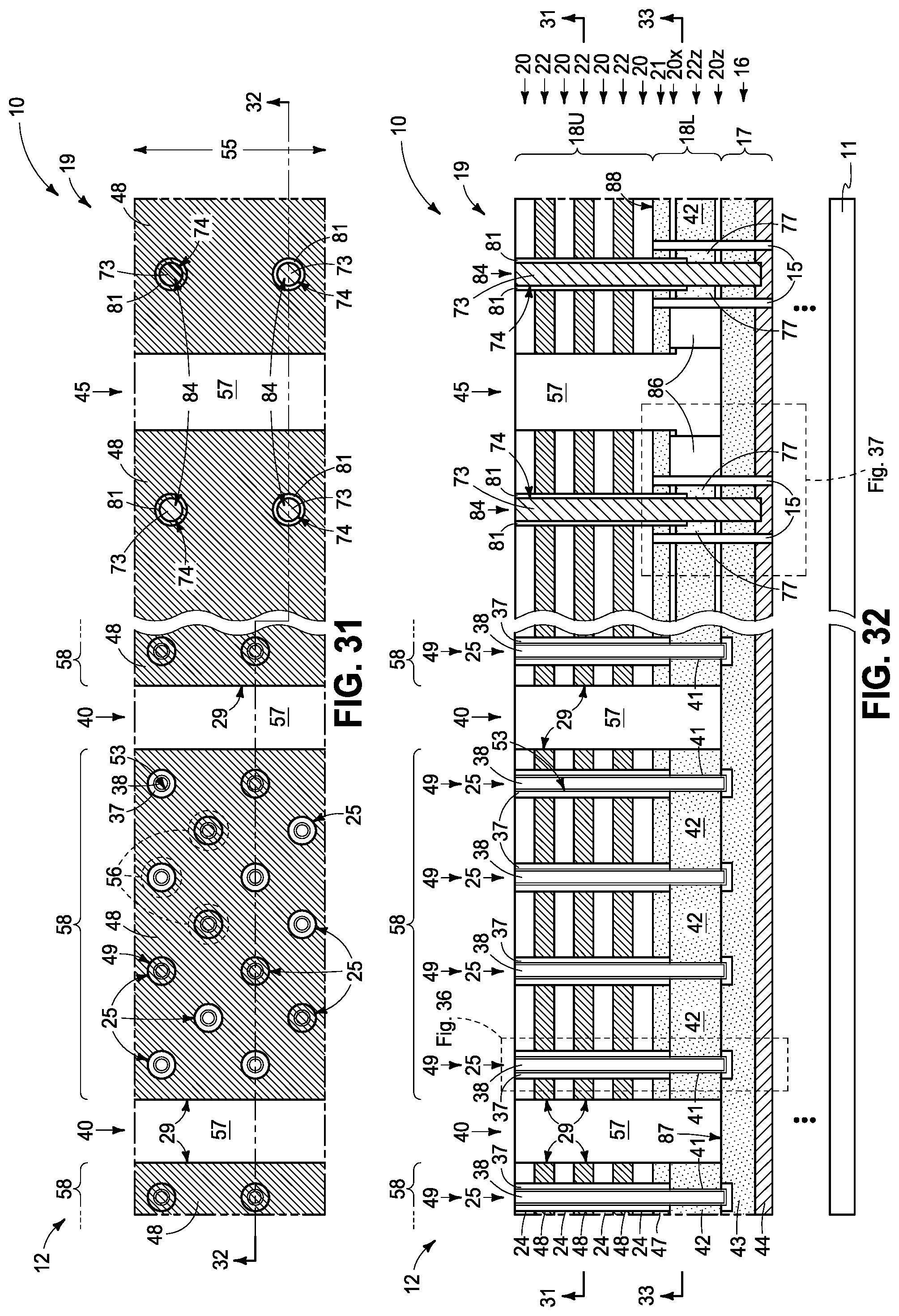 Patent US12315813 Figure 17 – Memory arrays comprising strings of memory cells and methods used in forming a memory array comprising strings of memory cells