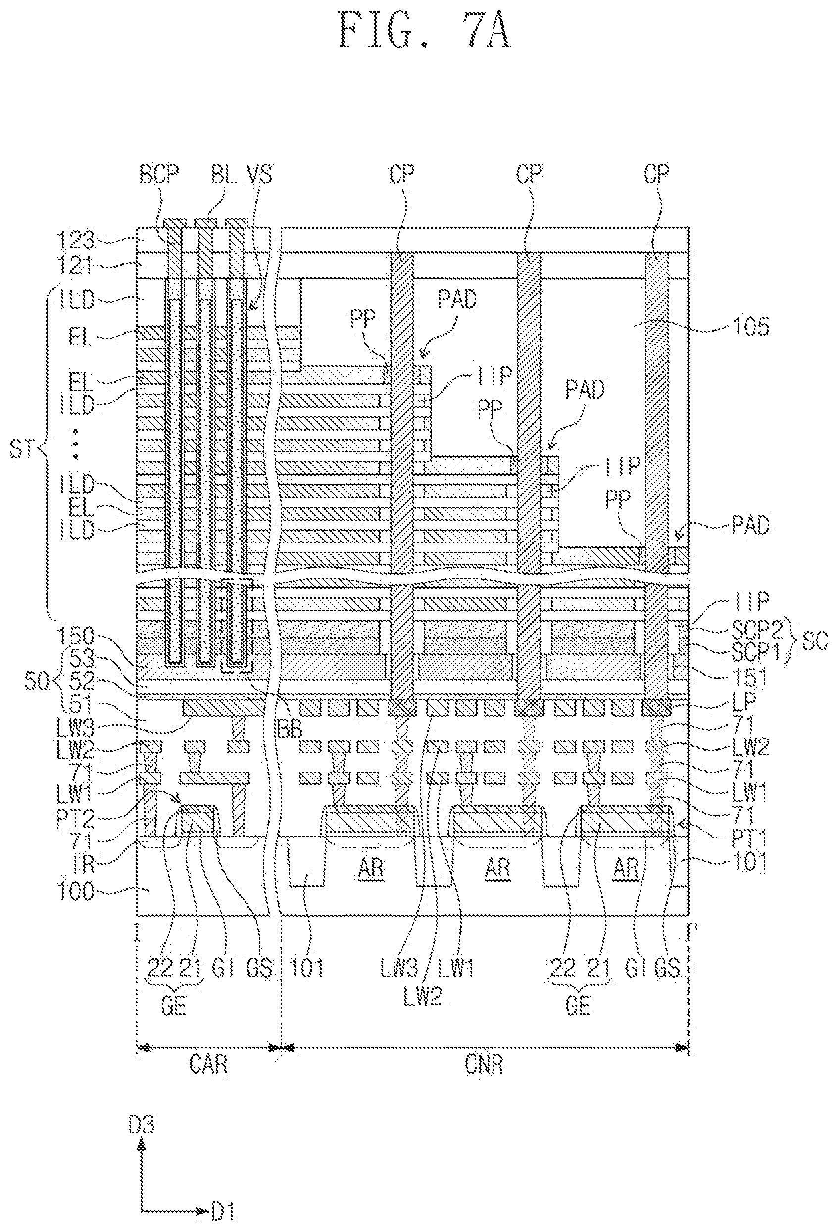 Patent US12315814 Figure 8 – Semiconductor device and electronic system including same