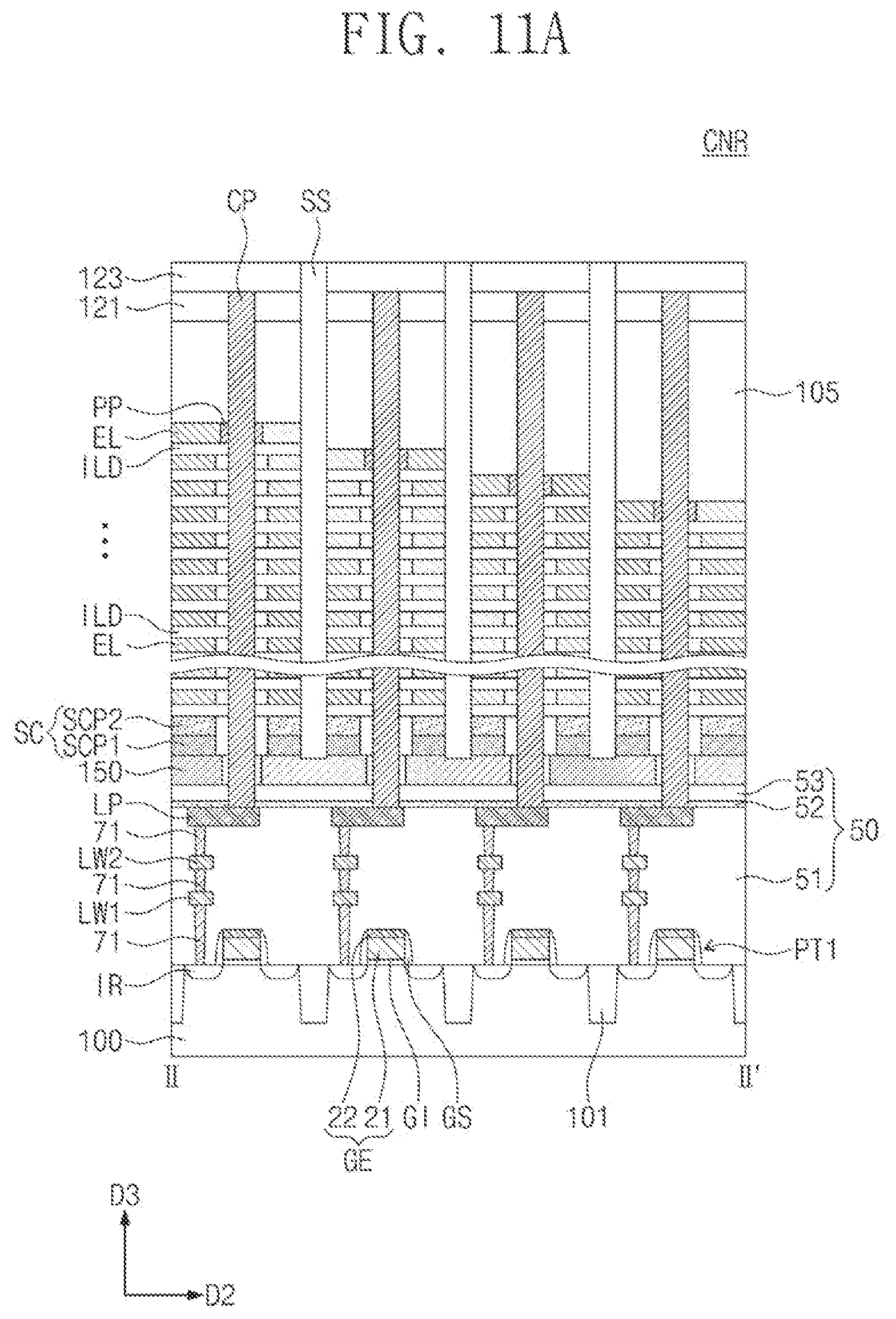 Patent US12315814 Figure 14 – Semiconductor device and electronic system including same