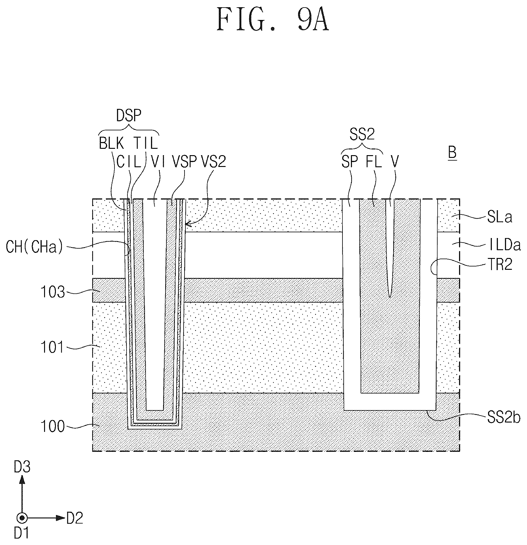Patent US12315816 Figure 11 – Three-dimensional semiconductor memory device including separation structures and sacrificial layers and electronic system including the same