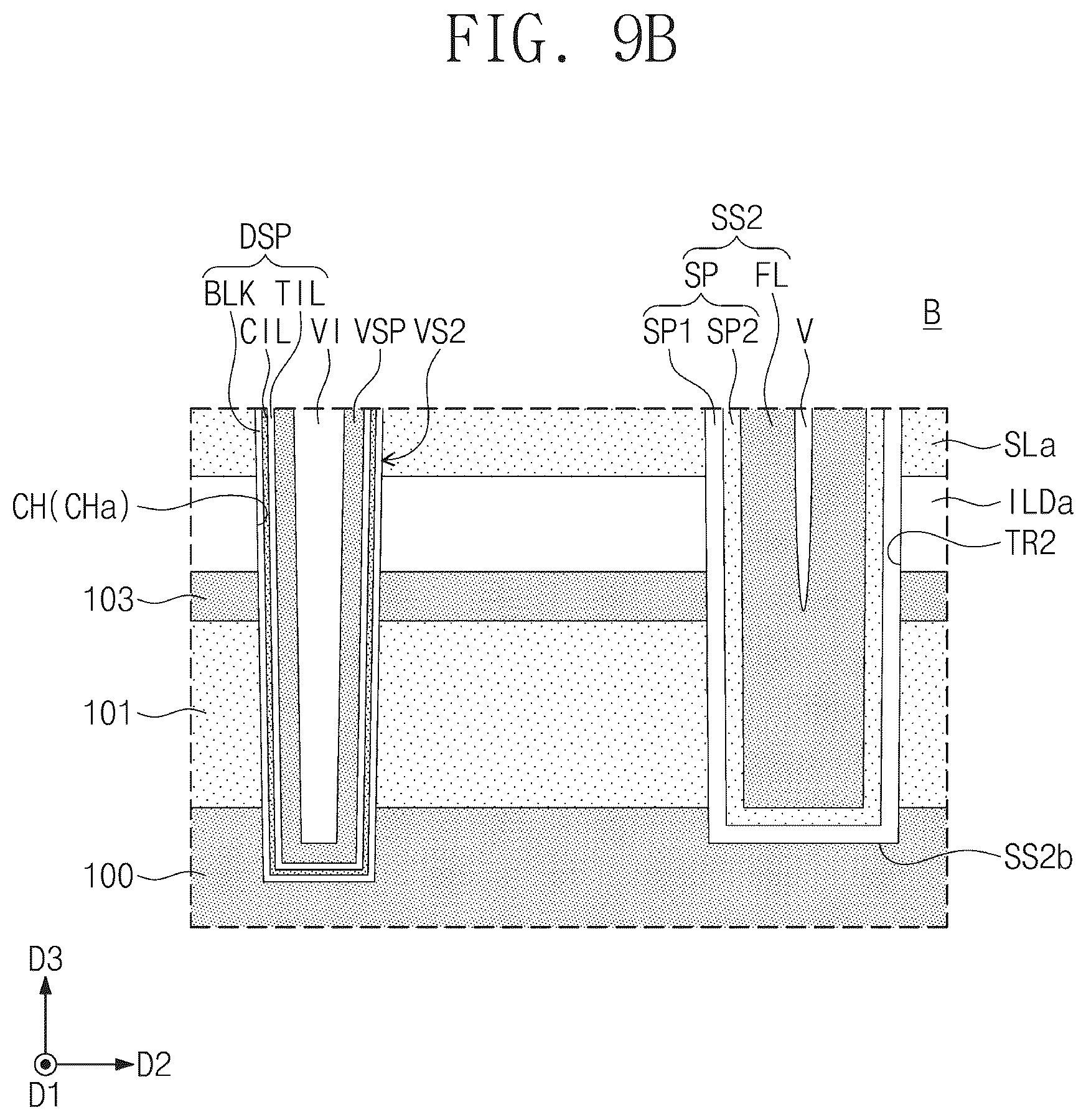 Patent US12315816 Figure 12 – Three-dimensional semiconductor memory device including separation structures and sacrificial layers and electronic system including the same
