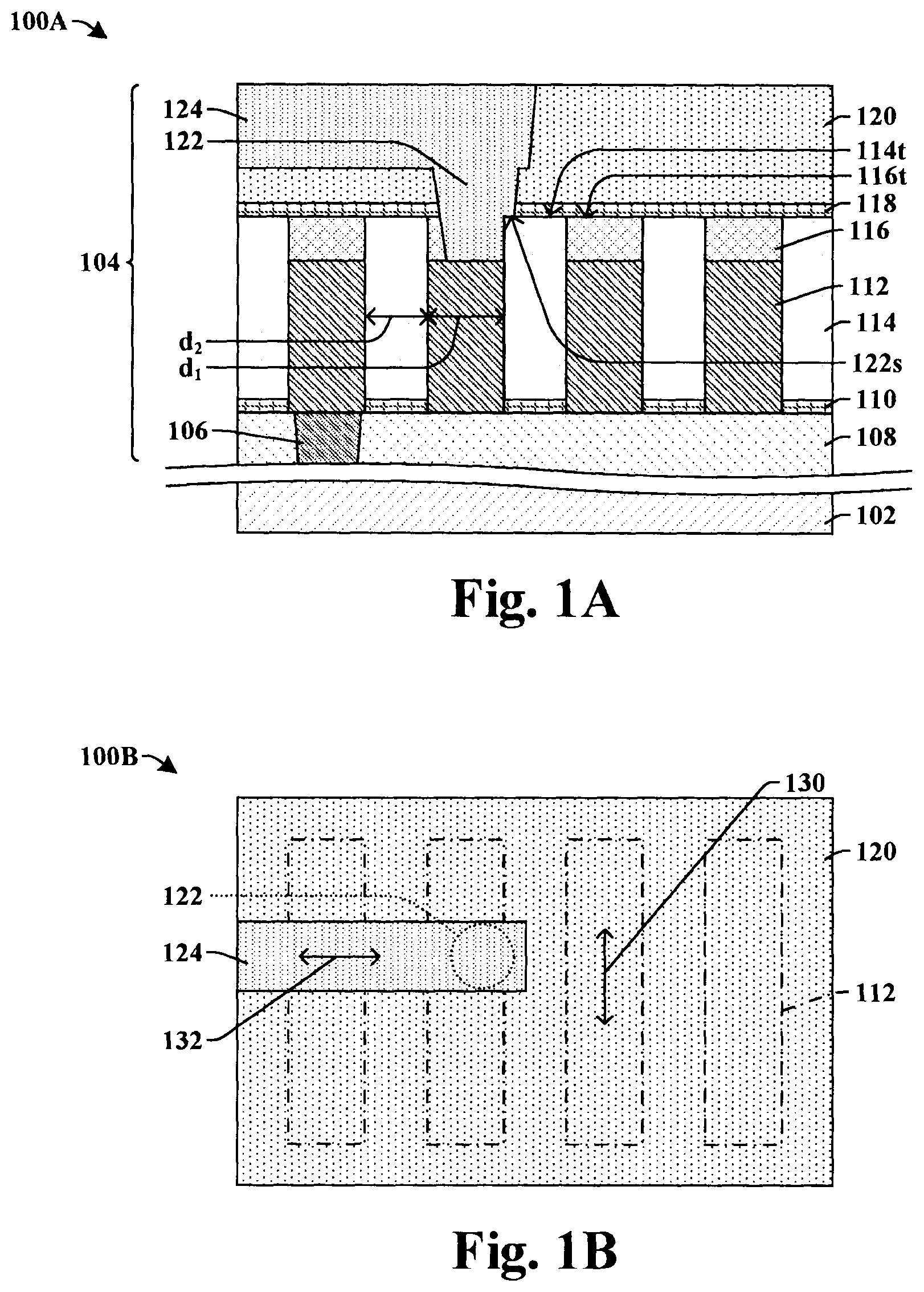 Patent US12315817 Figure 1 – Dielectric on wire structure to increase processing window for overlying via