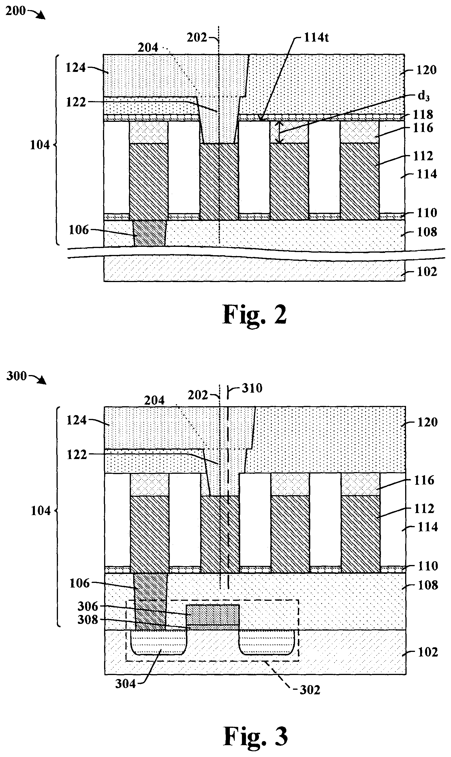 Patent US12315817 Figure 2 – Dielectric on wire structure to increase processing window for overlying via