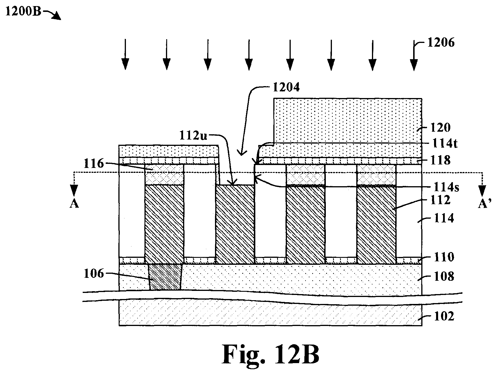 Patent US12315817 Figure 8 – Dielectric on wire structure to increase processing window for overlying via