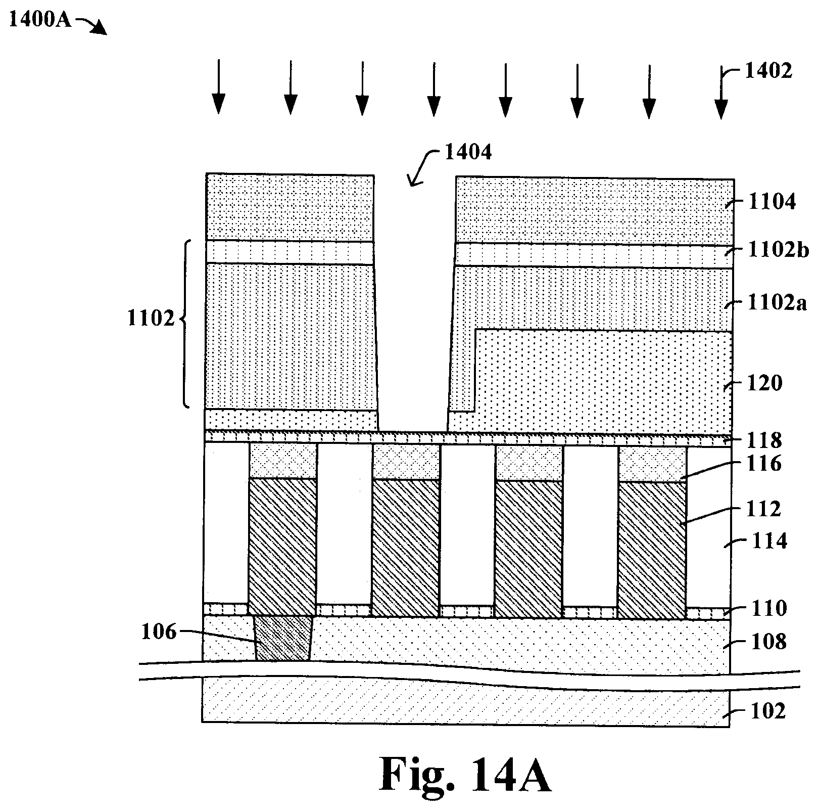 Patent US12315817 Figure 11 – Dielectric on wire structure to increase processing window for overlying via