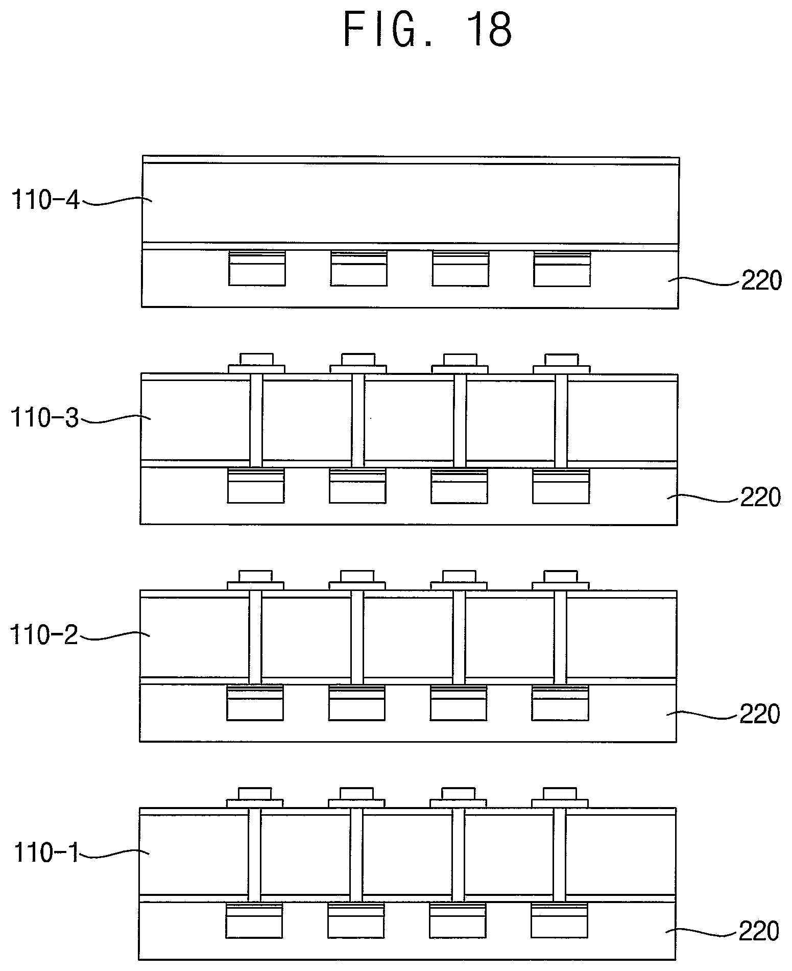 Patent US12315818 Figure 11 – Interconnection structure of a semiconductor chip having pads of different widths and semiconductor package including the interconnection structure