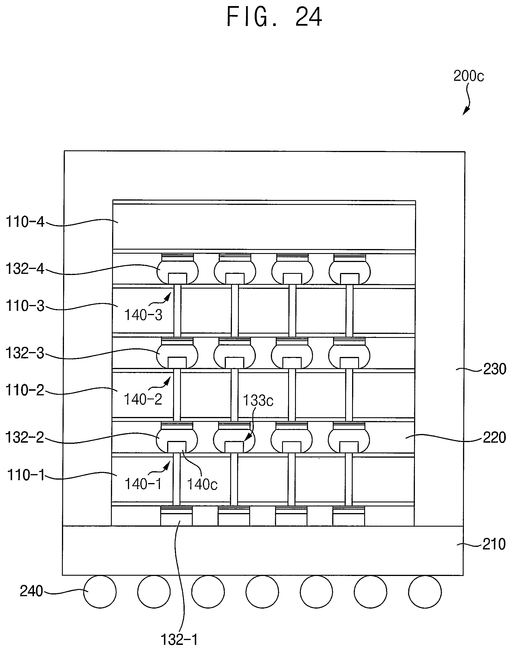Patent US12315818 Figure 17 – Interconnection structure of a semiconductor chip having pads of different widths and semiconductor package including the interconnection structure