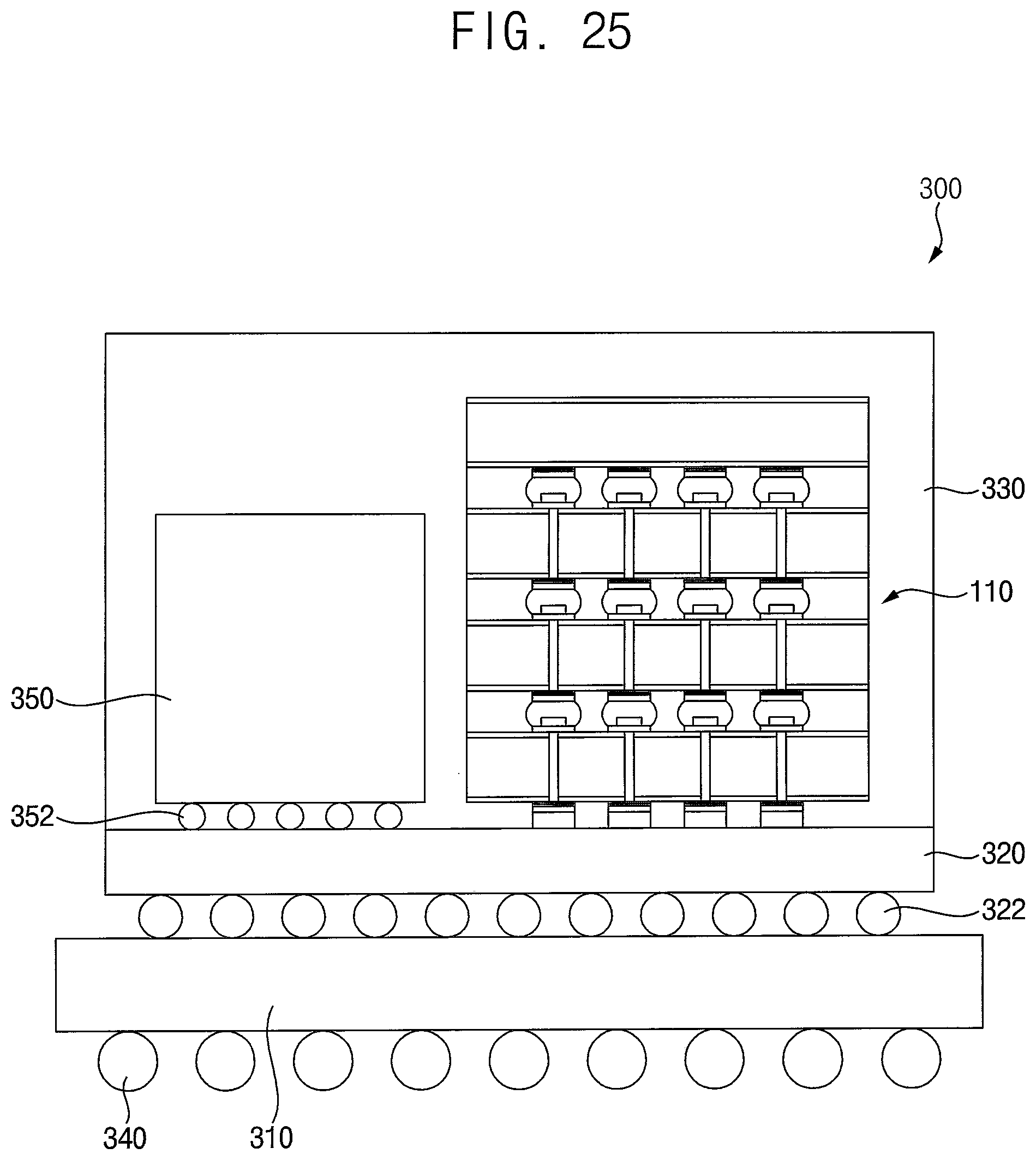 Patent US12315818 Figure 18 – Interconnection structure of a semiconductor chip having pads of different widths and semiconductor package including the interconnection structure