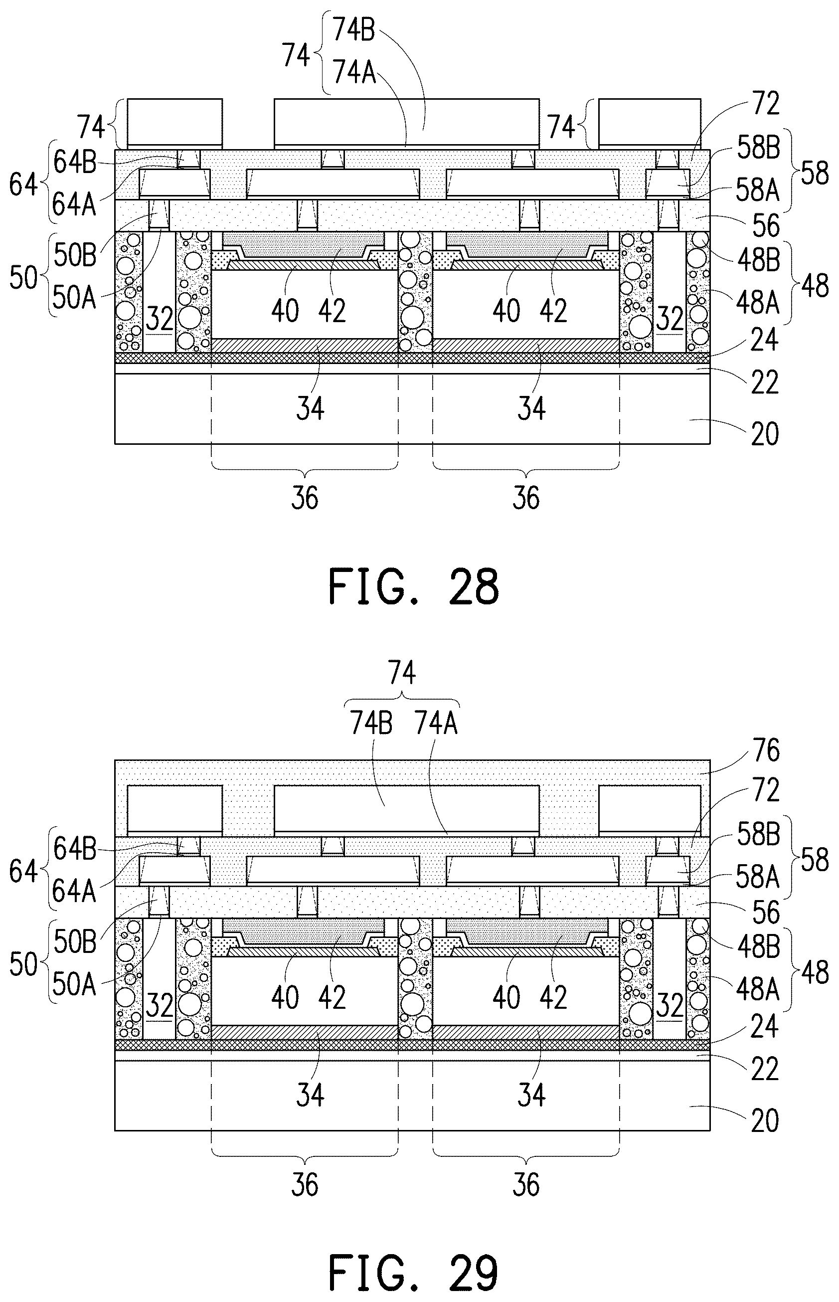 Patent US12315819 Figure 13 – Method of forming RDLs and structure formed thereof