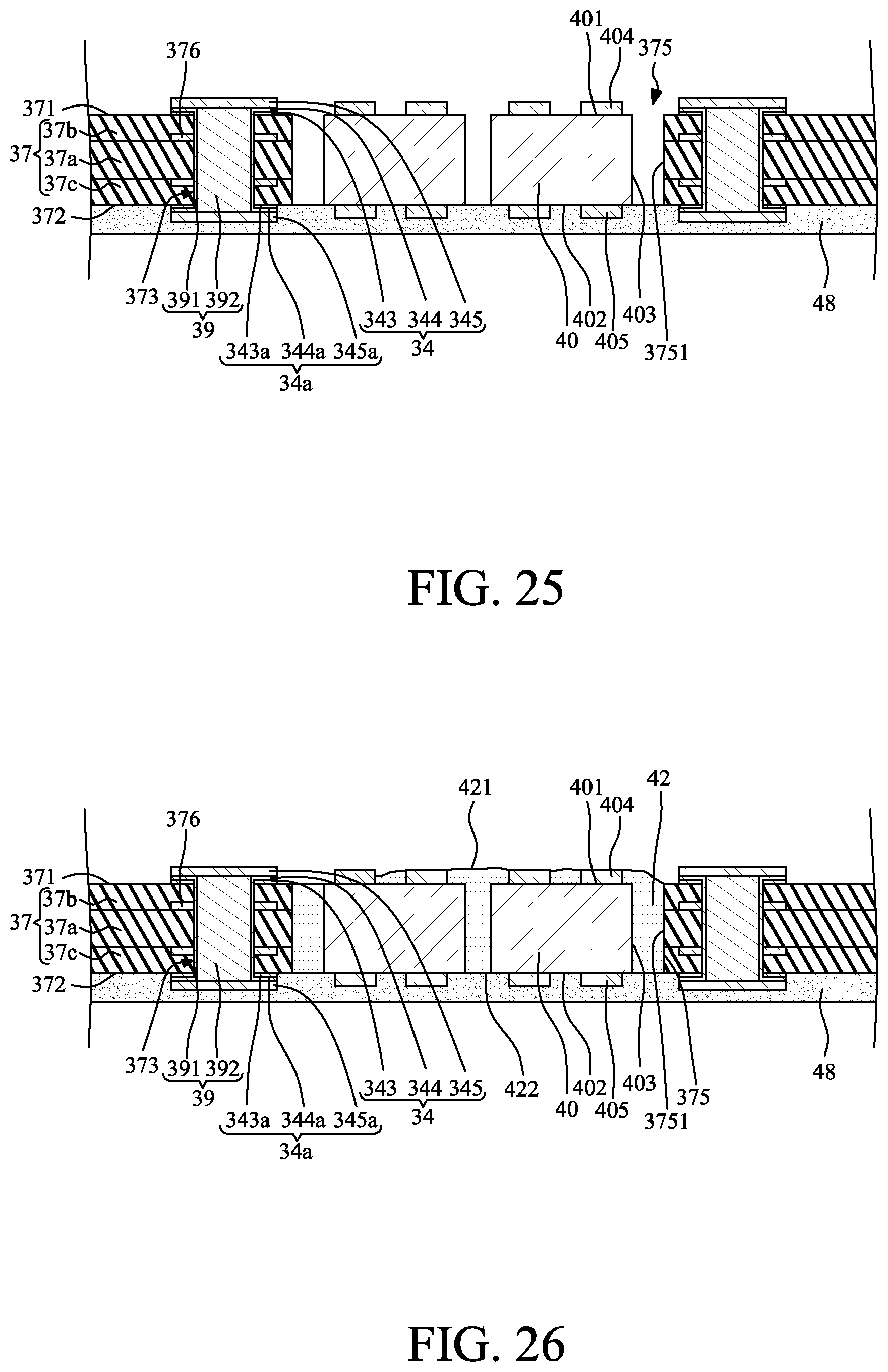 Patent US12315820 Figure 19 – Wiring structure including low- and high-density conductive structures