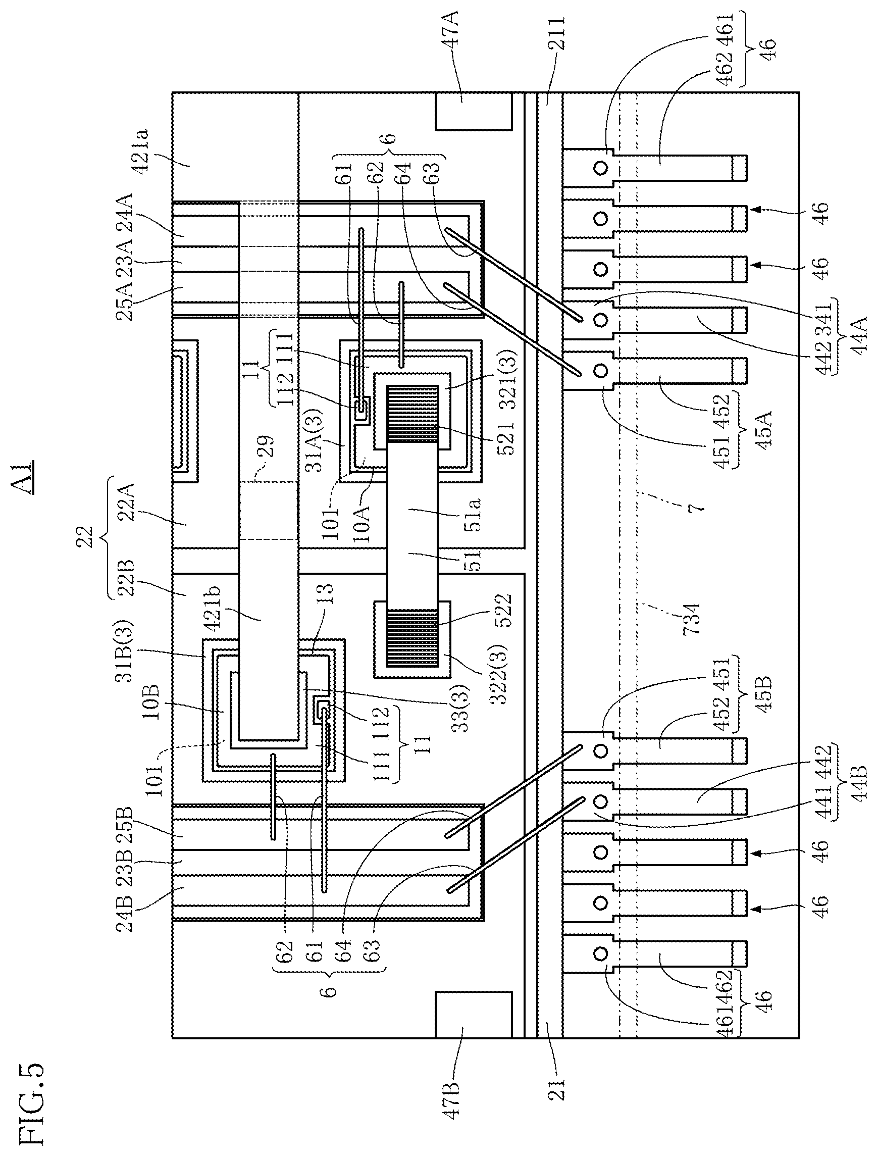Patent US12315821 Figure 5 – Semiconductor device and method for manufacturing semiconductor device