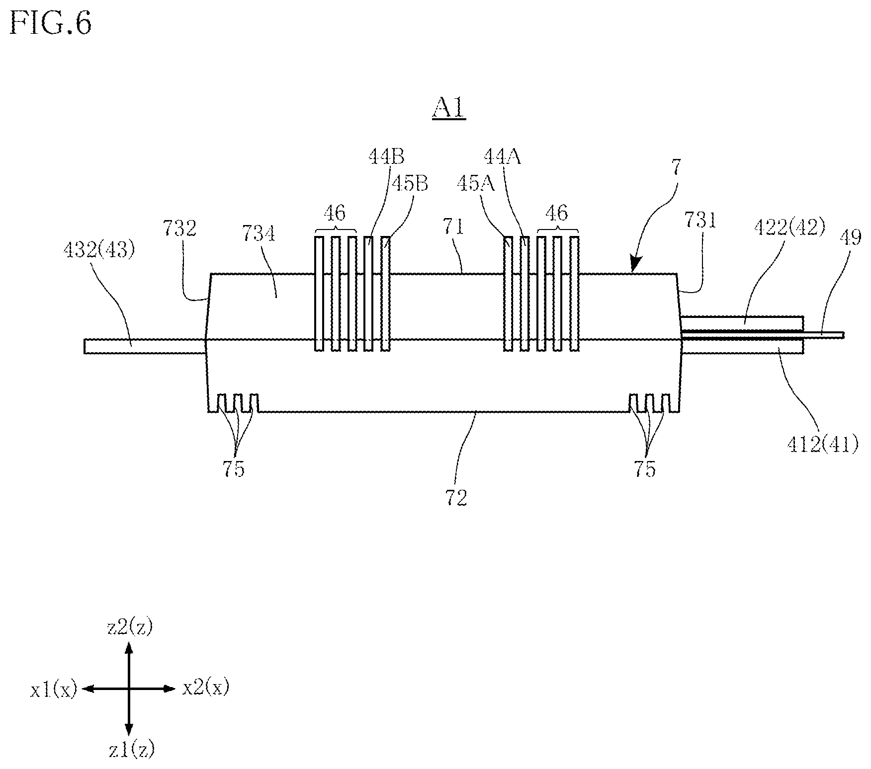 Patent US12315821 Figure 6 – Semiconductor device and method for manufacturing semiconductor device