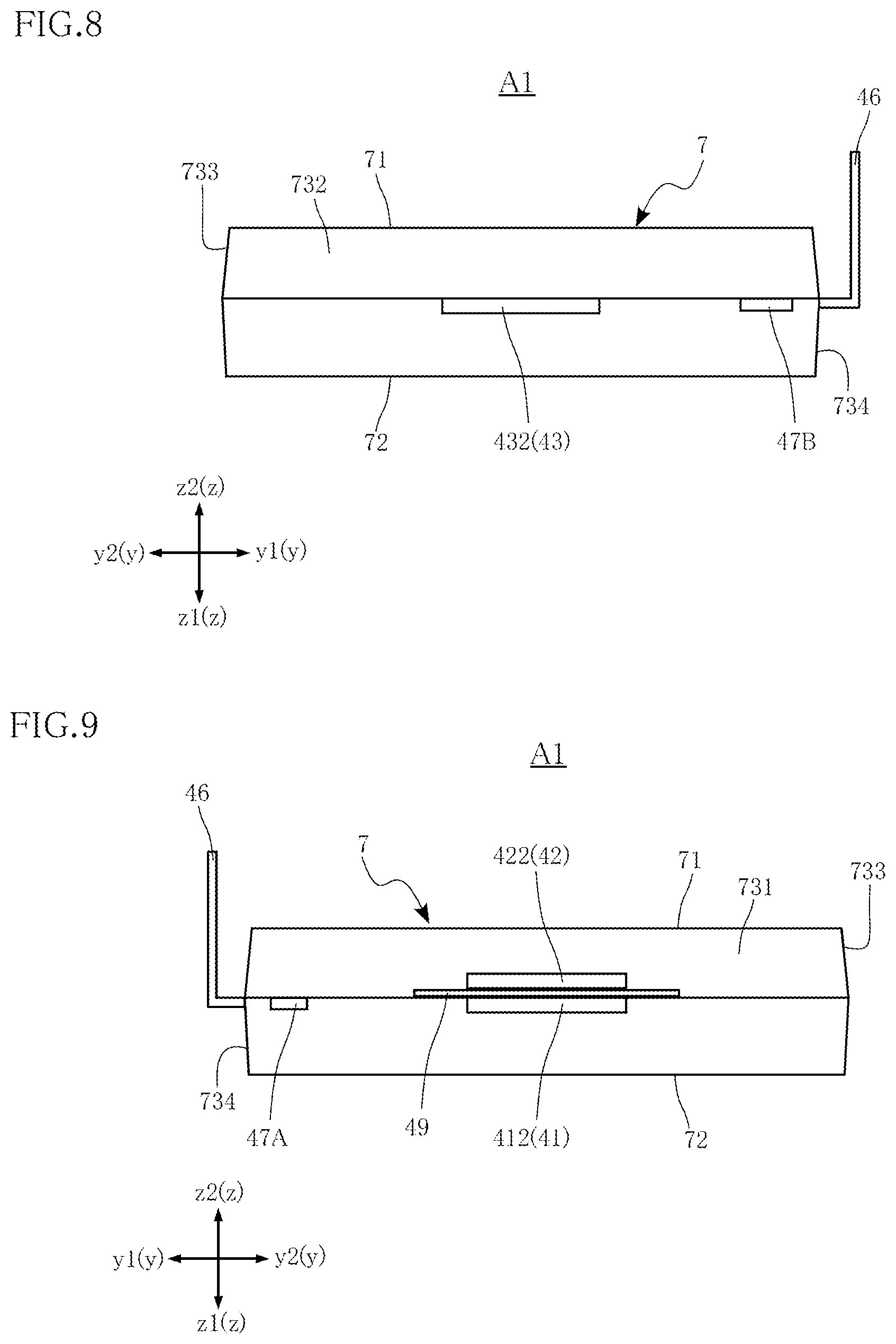 Patent US12315821 Figure 8 – Semiconductor device and method for manufacturing semiconductor device