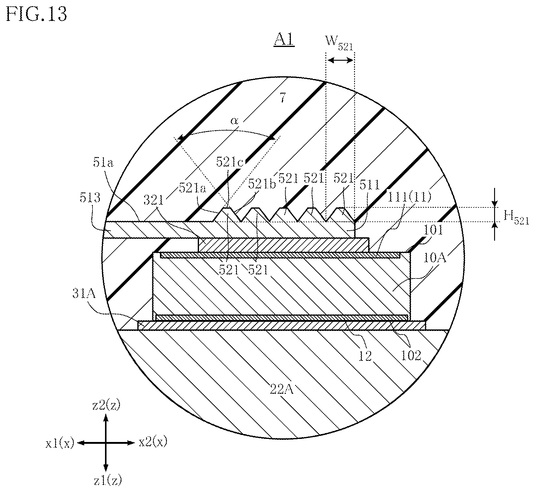 Patent US12315821 Figure 11 – Semiconductor device and method for manufacturing semiconductor device