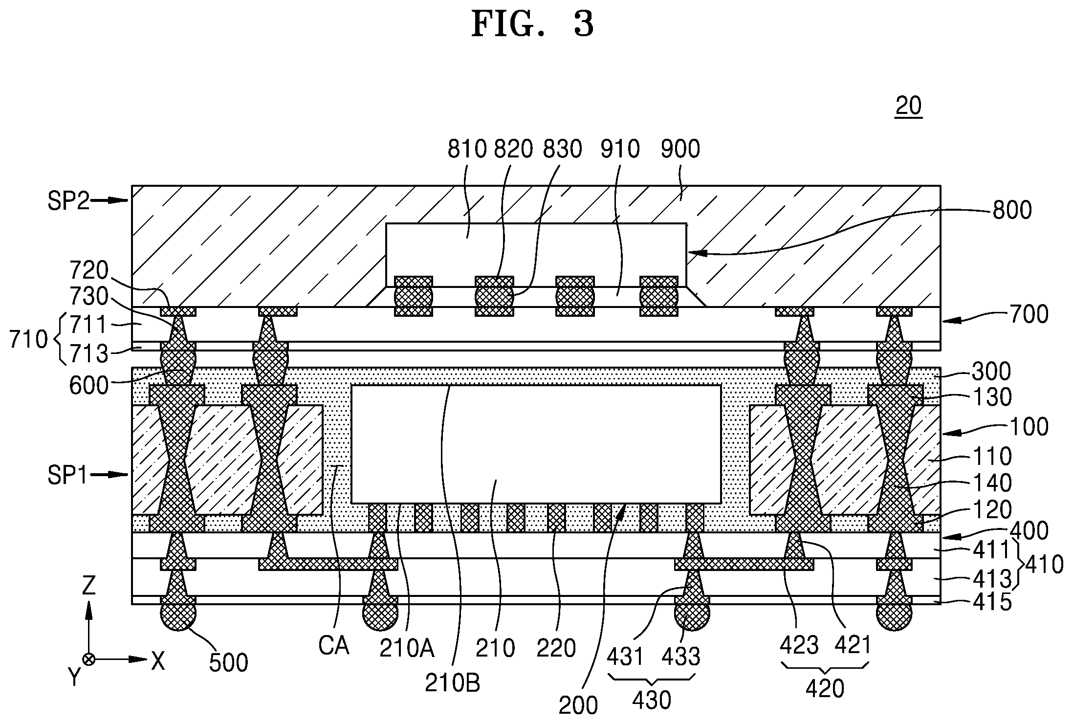 Patent US12315822 Figure 3 – Methods of manufacturing a fan-out panel level semiconductor package