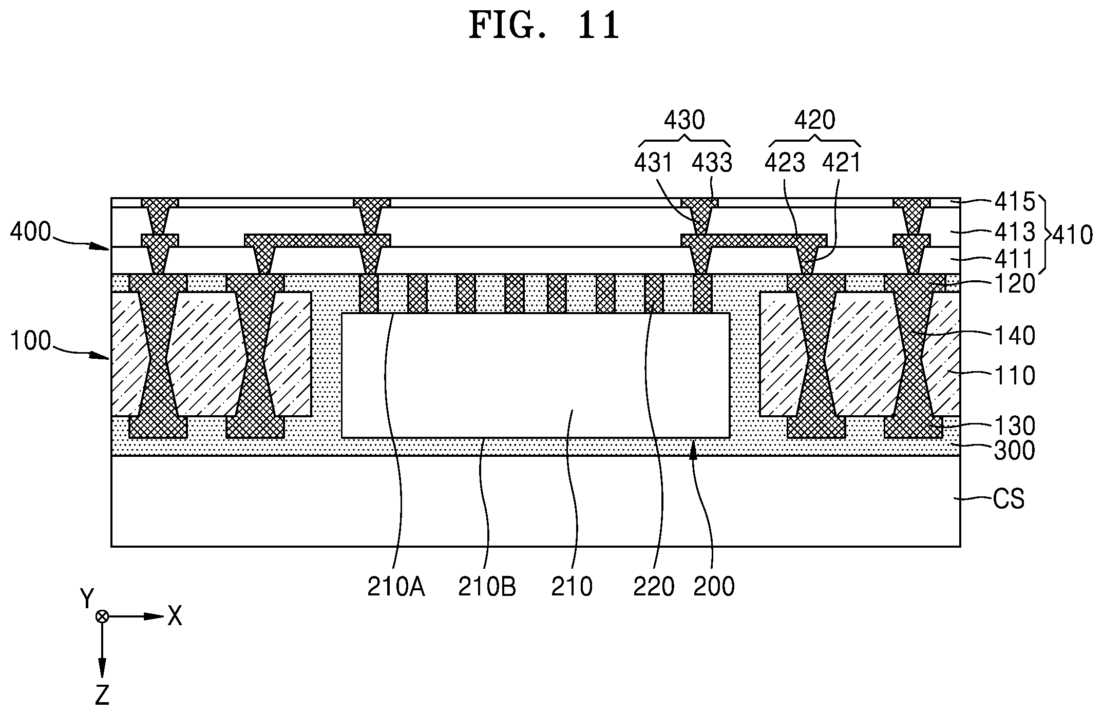 Patent US12315822 Figure 11 – Methods of manufacturing a fan-out panel level semiconductor package