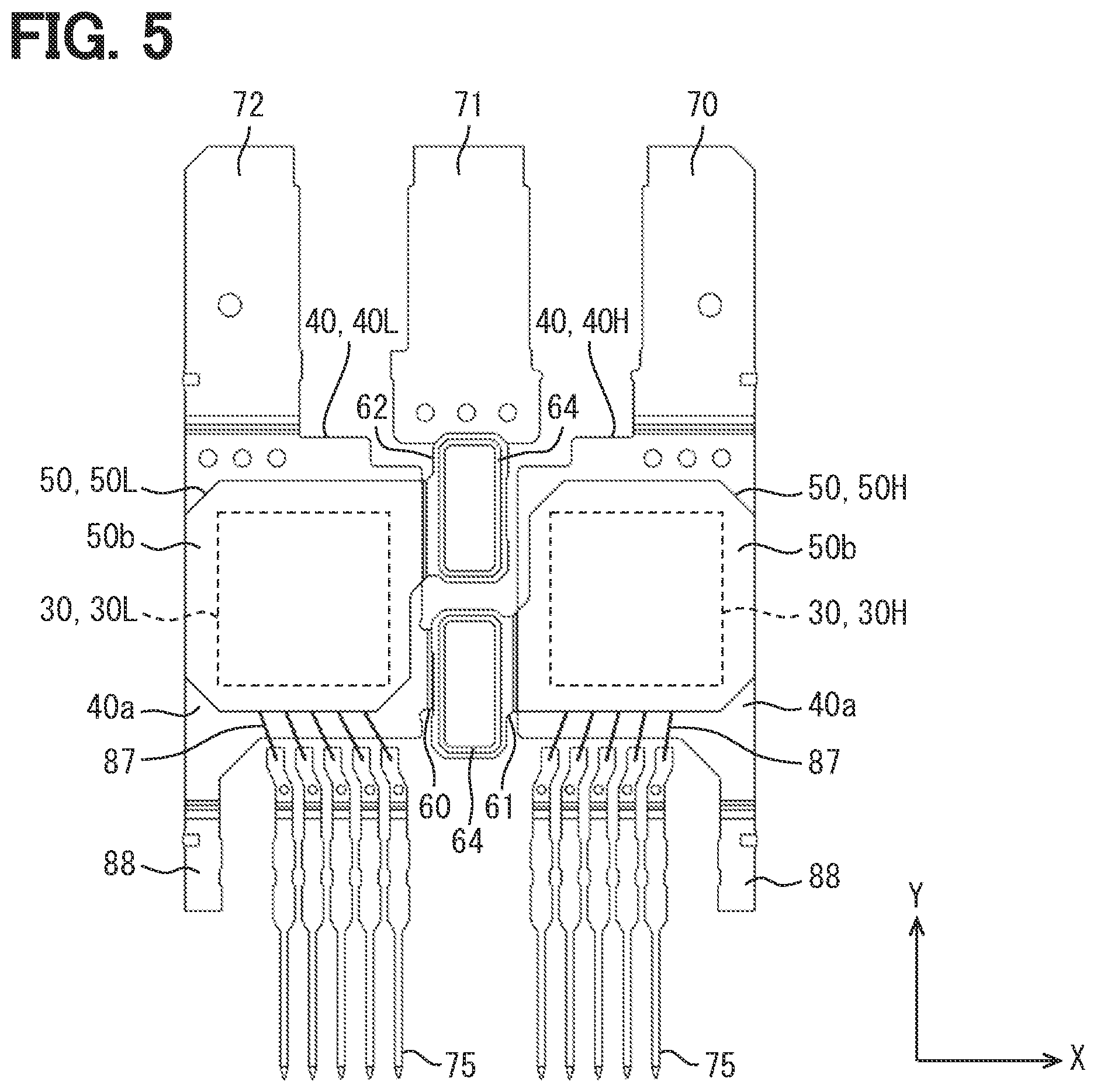 Patent US12315825 Figure 5 – Semiconductor device having wire pieces in bonding member
