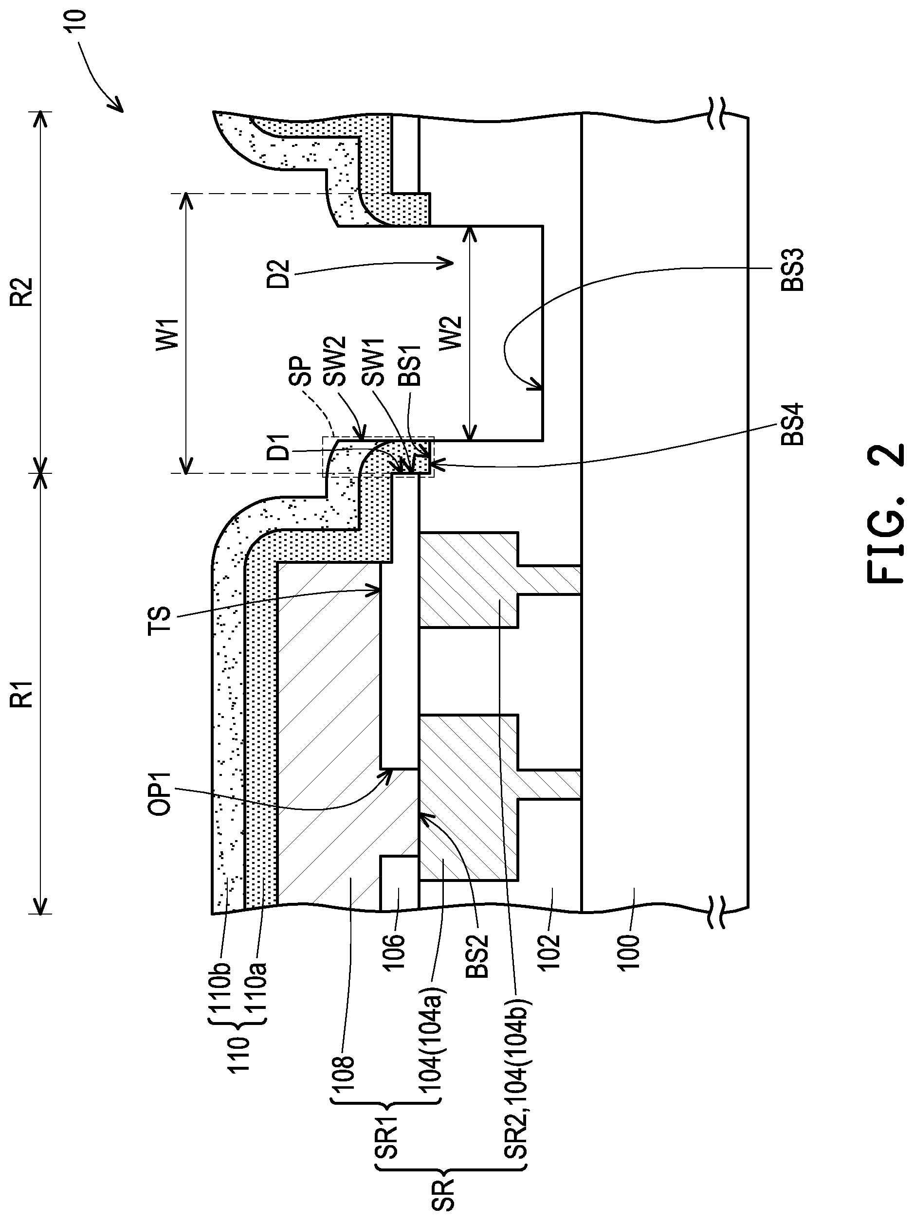 Patent US12315827 Figure 5 – Semiconductor structure including seal ring structure