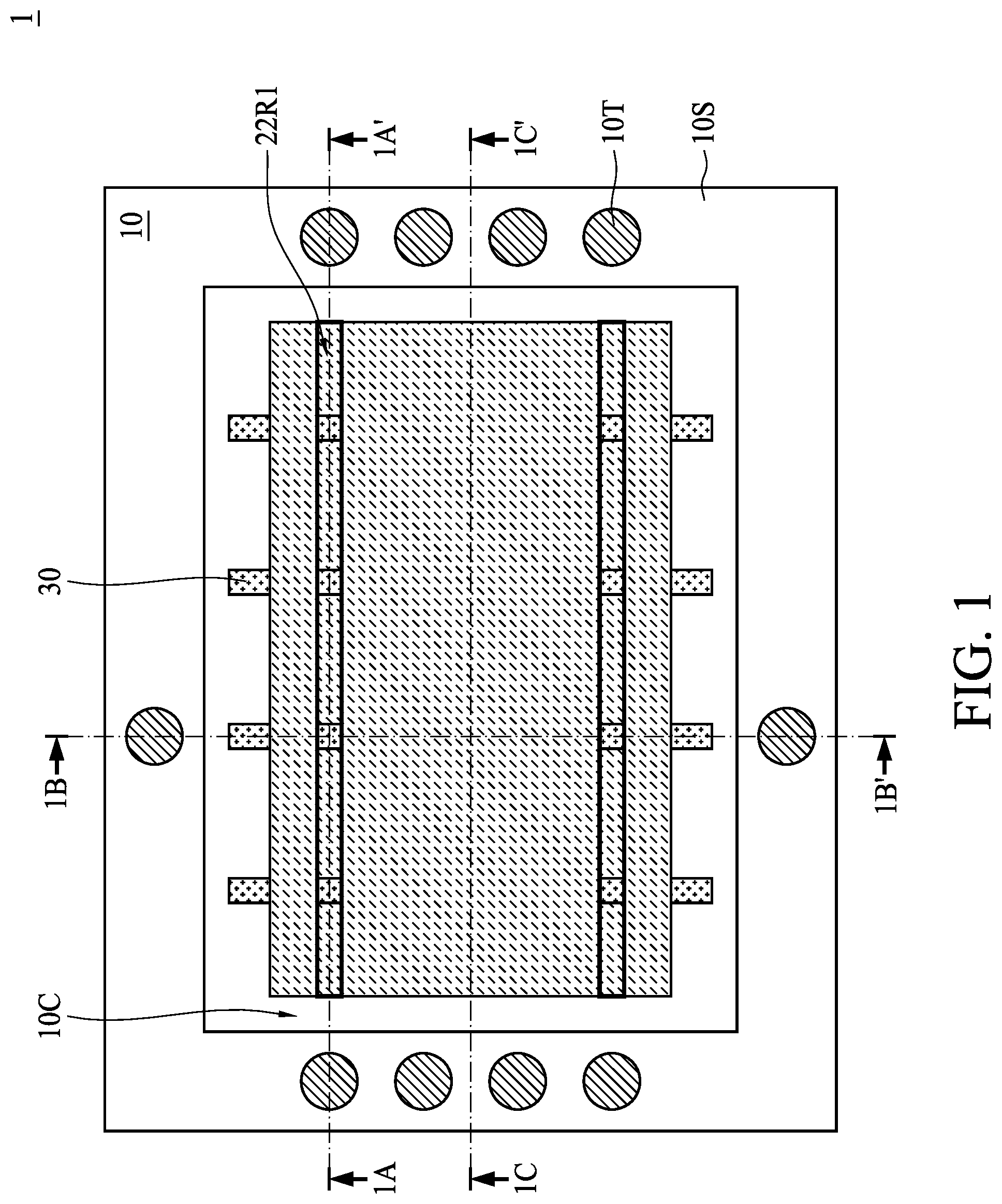 Patent US12315828 Figure 1 – Package substrate, electronic device package and method for manufacturing the same