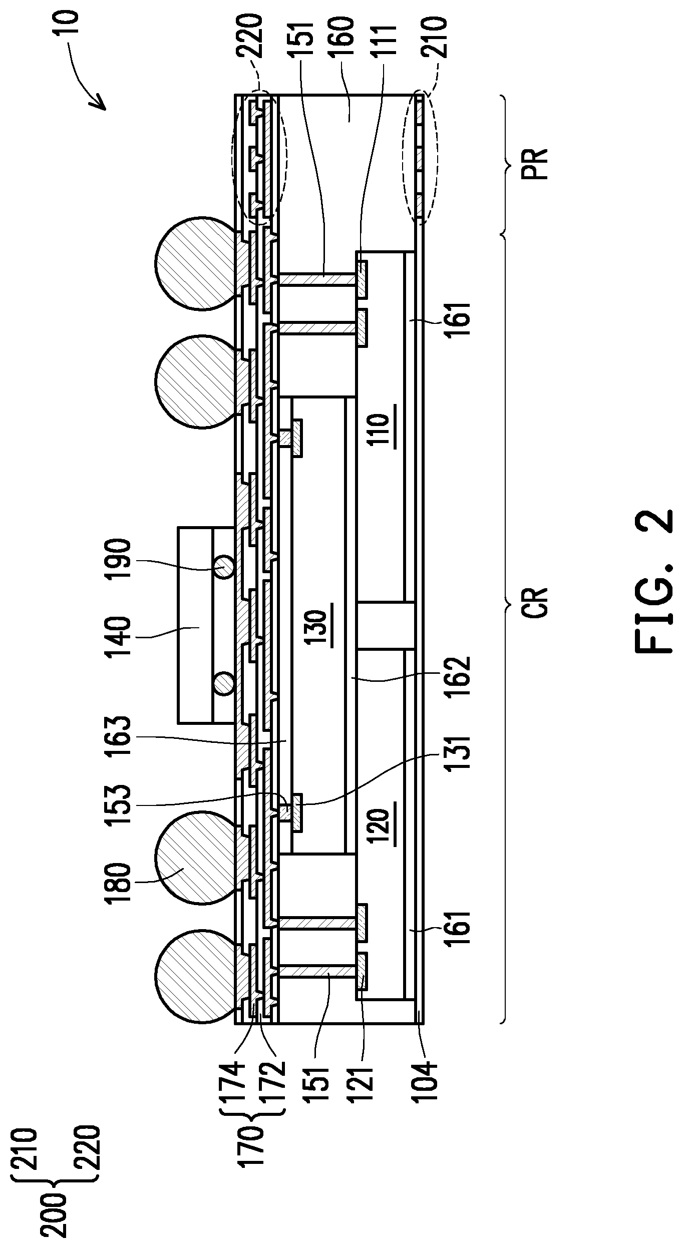Patent US12315831 Figure 5 – Package structure and manufacturing method thereof