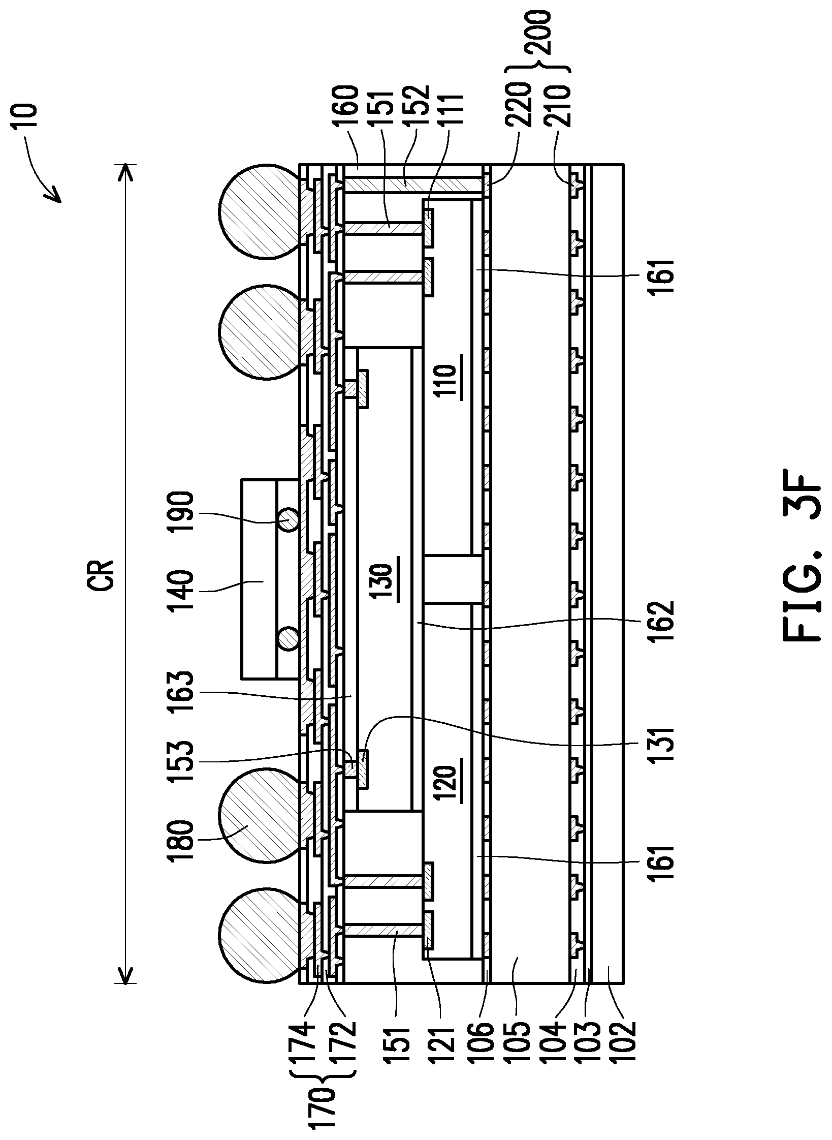 Patent US12315831 Figure 10 – Package structure and manufacturing method thereof