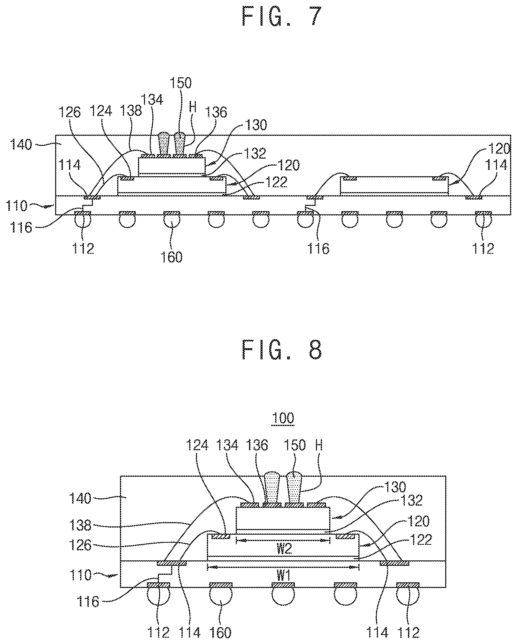 Patent US12315832 Figure 3 – Semiconductor packages having connecting structure