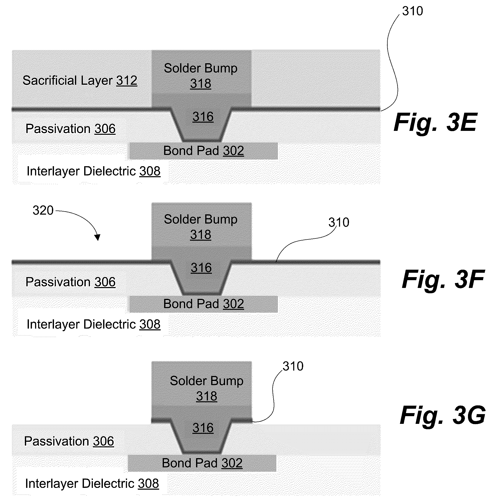 Patent US12315834 Figure 4 – Electroplated indium bump stacks for cryogenic electronics