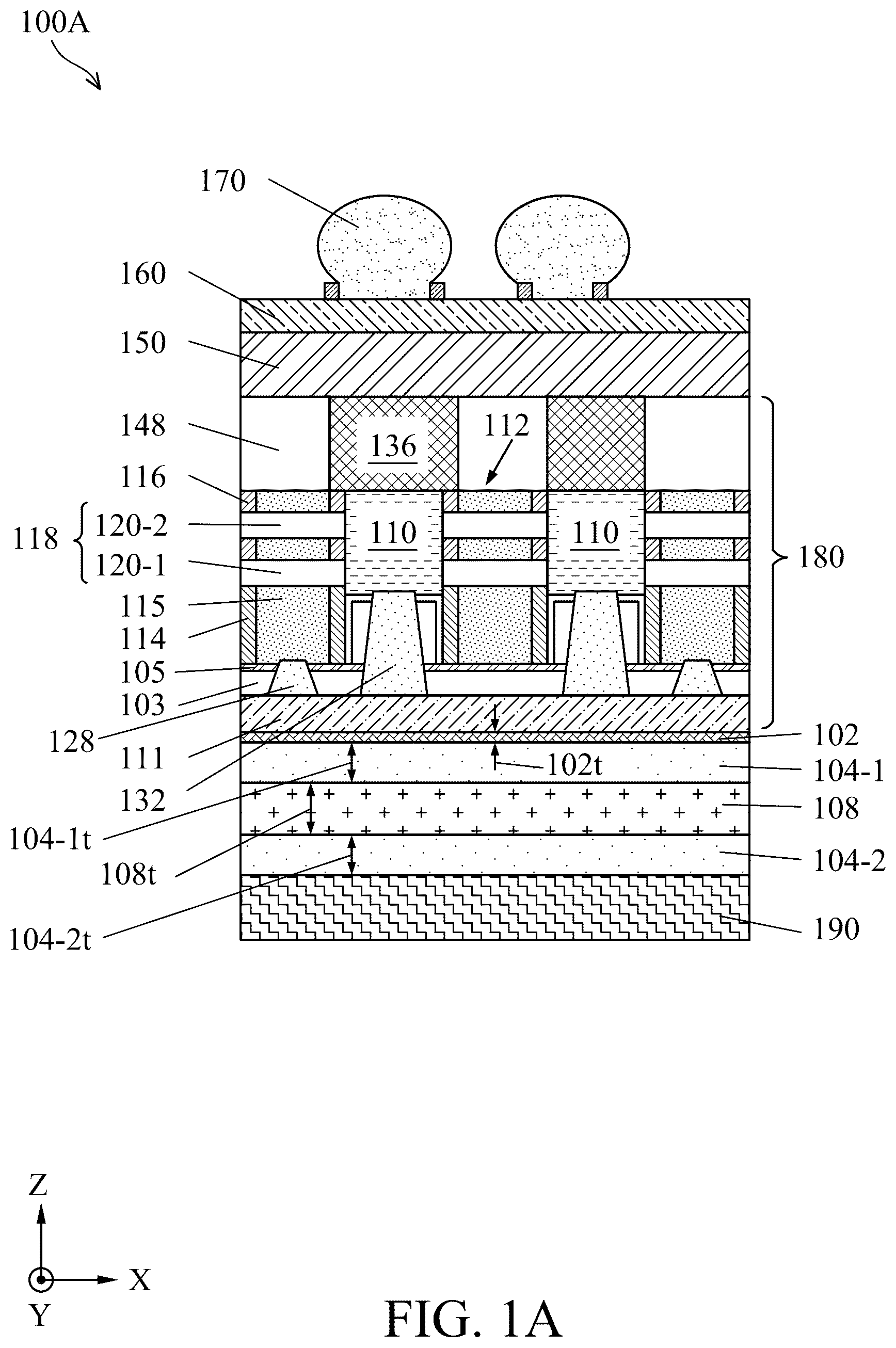 Patent US12315837 Figure 1 – Storage layers for wafer bonding