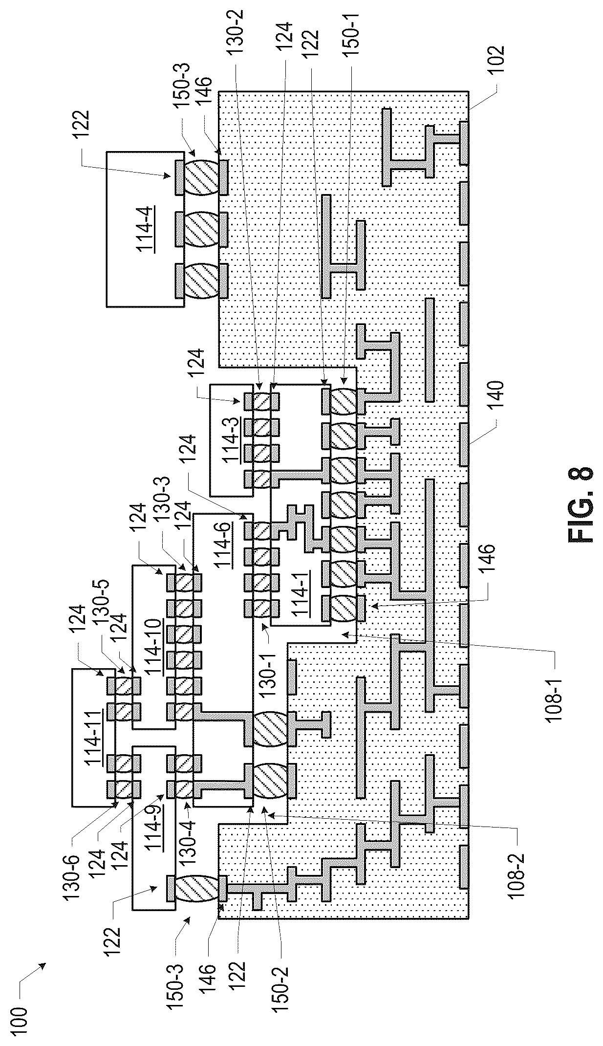 Patent US12315840 Figure 8 – Microelectronic assemblies