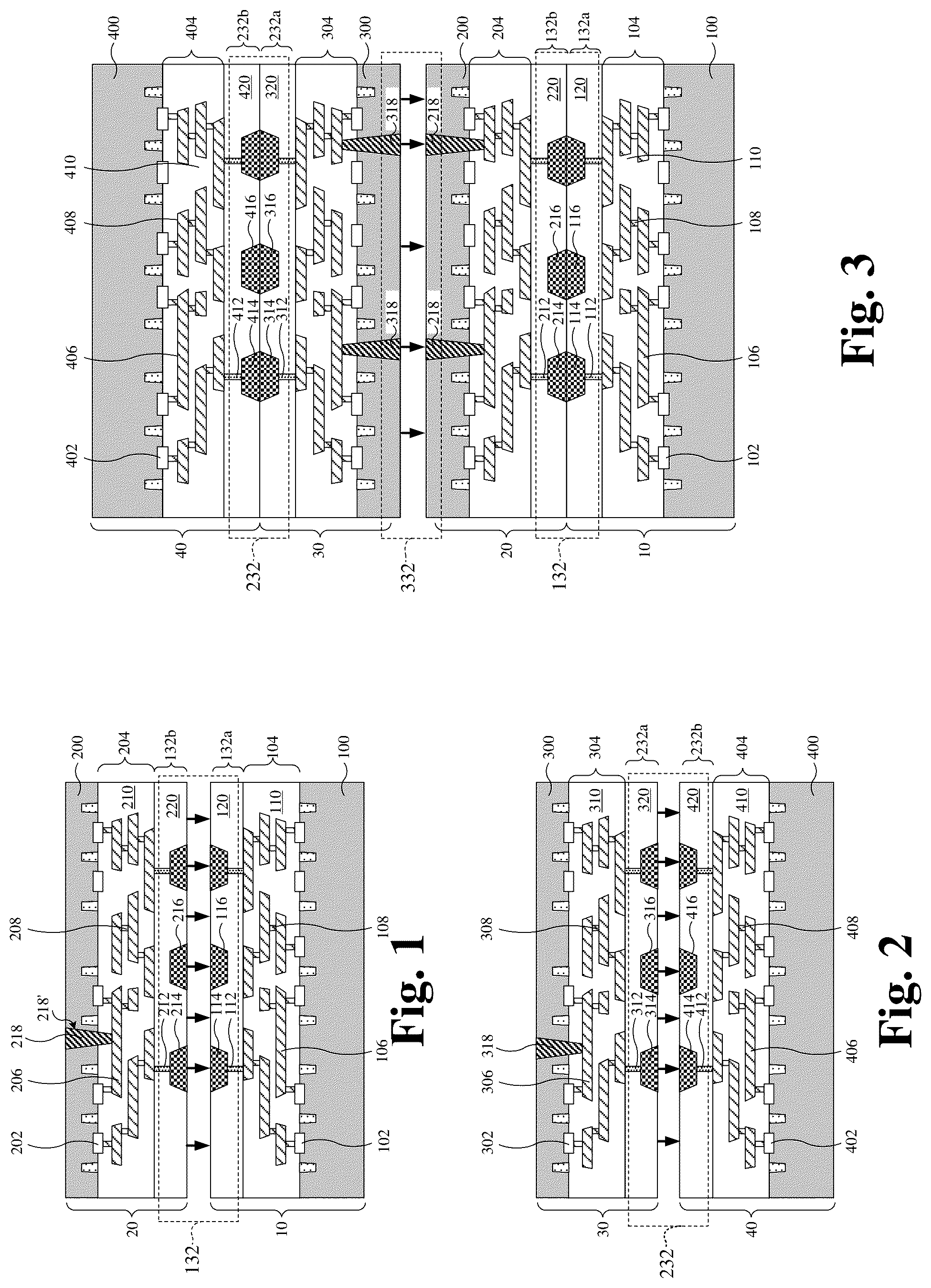 Patent US12315843 Figure 1 – Hybrid bonding technology for stacking integrated circuits