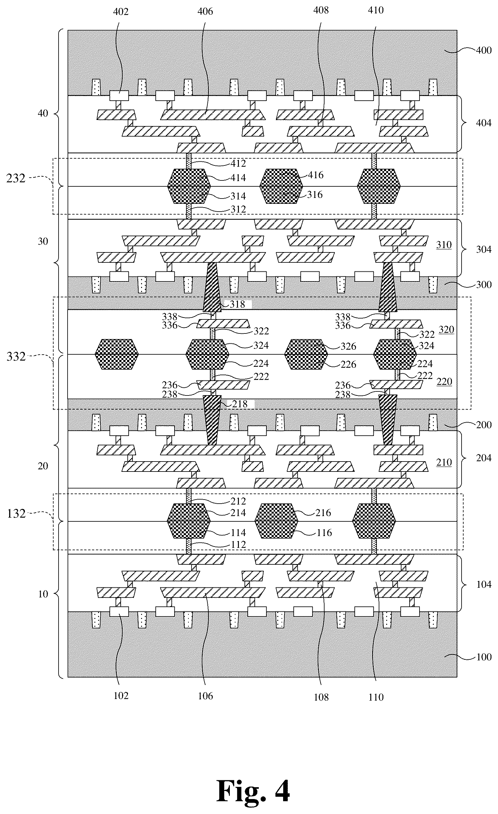 Patent US12315843 Figure 2 – Hybrid bonding technology for stacking integrated circuits