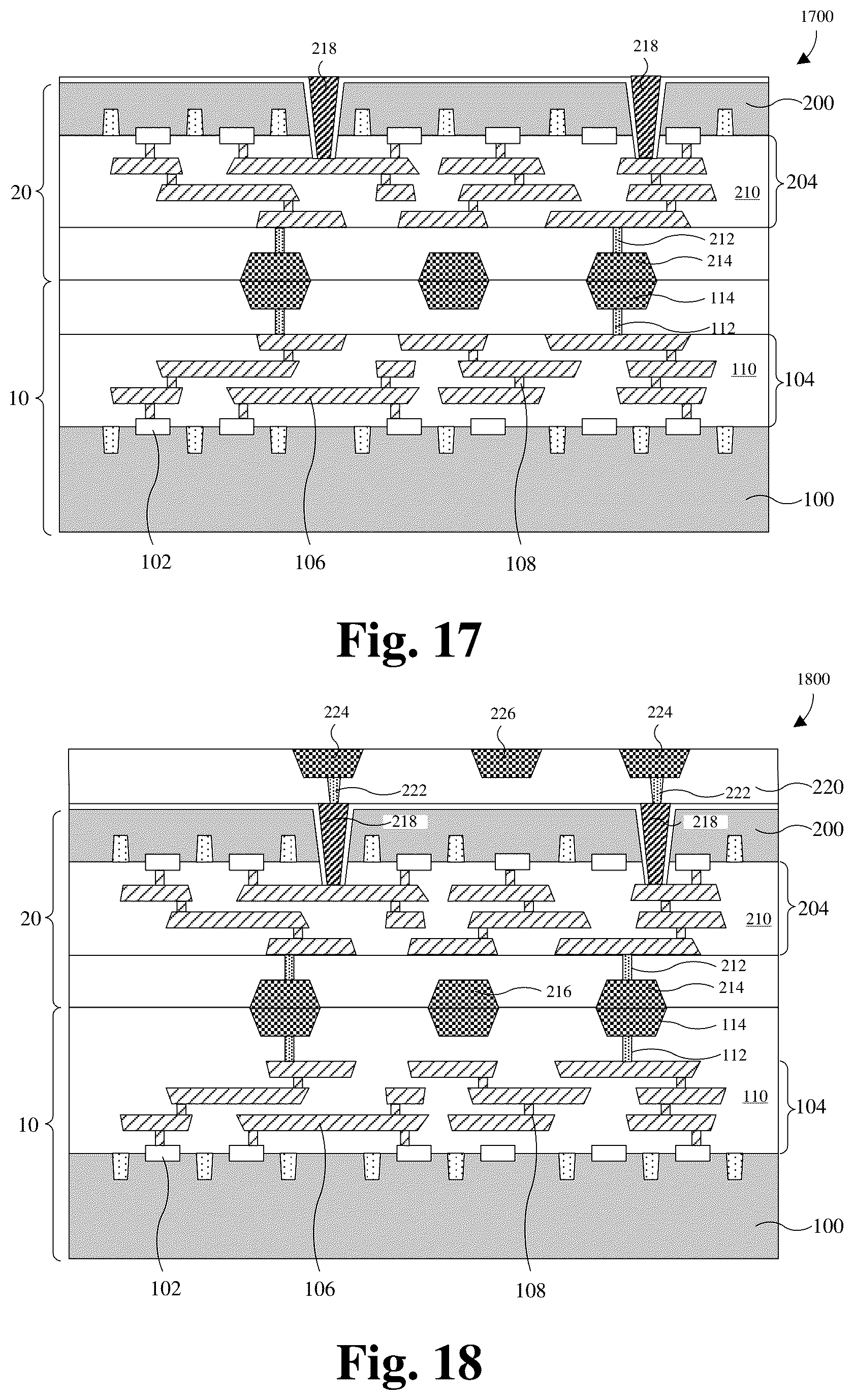 Patent US12315843 Figure 12 – Hybrid bonding technology for stacking integrated circuits