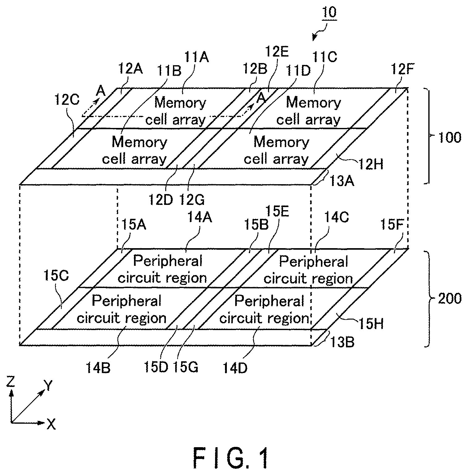 Patent US12315844 Figure 1 – Semiconductor memory device