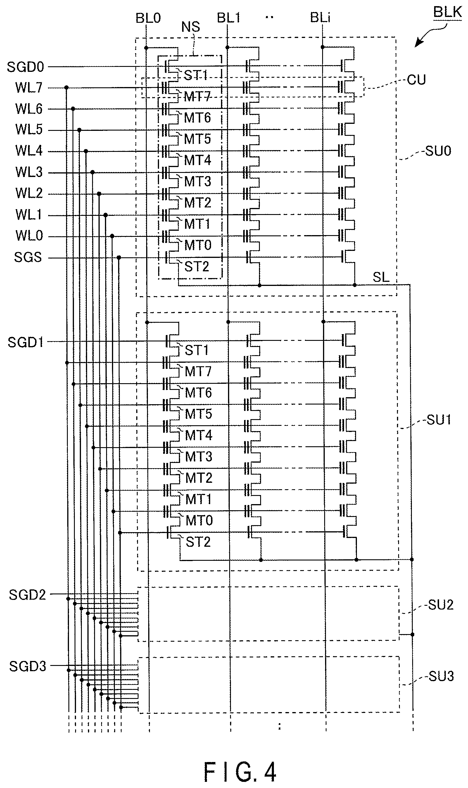 Patent US12315844 Figure 4 – Semiconductor memory device