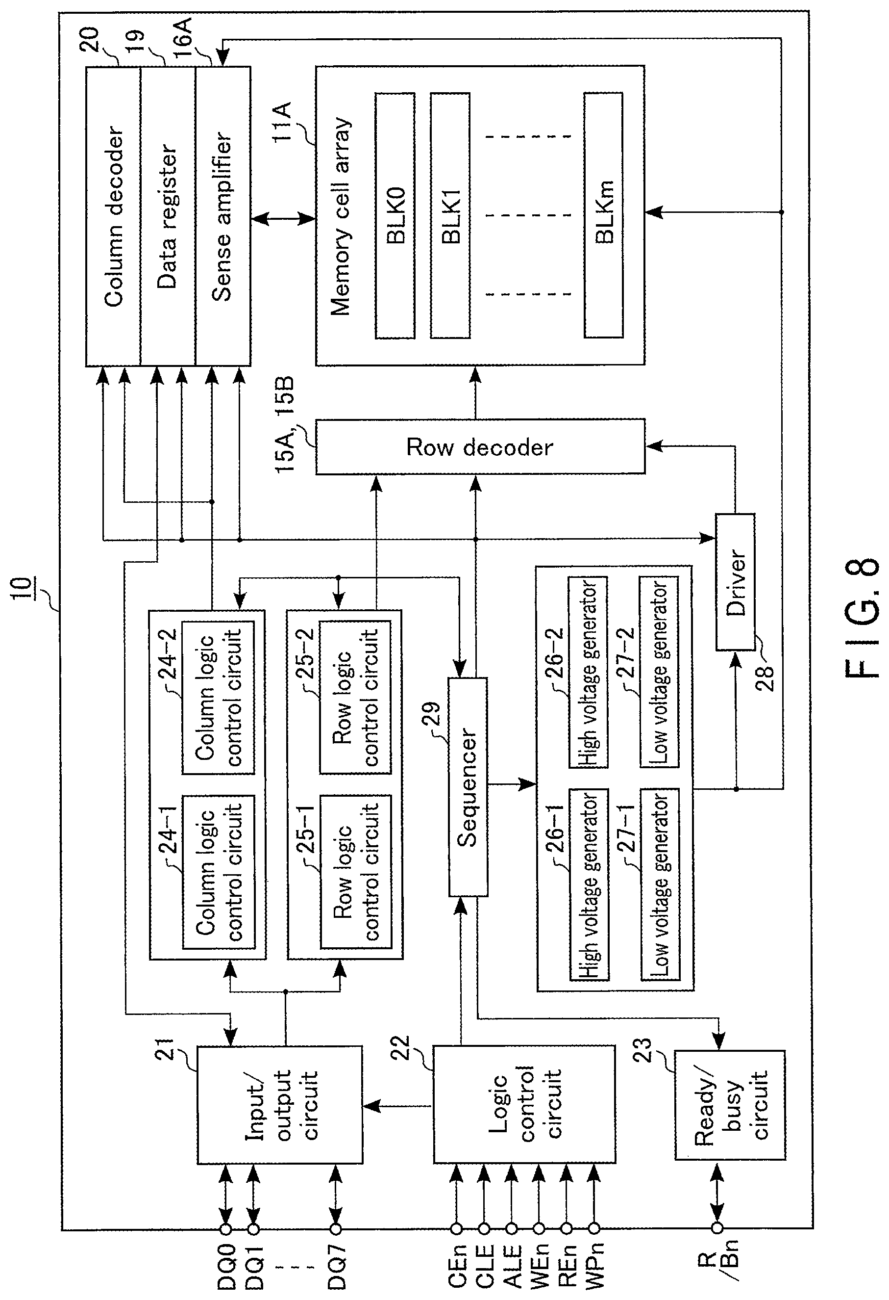 Patent US12315844 Figure 8 – Semiconductor memory device