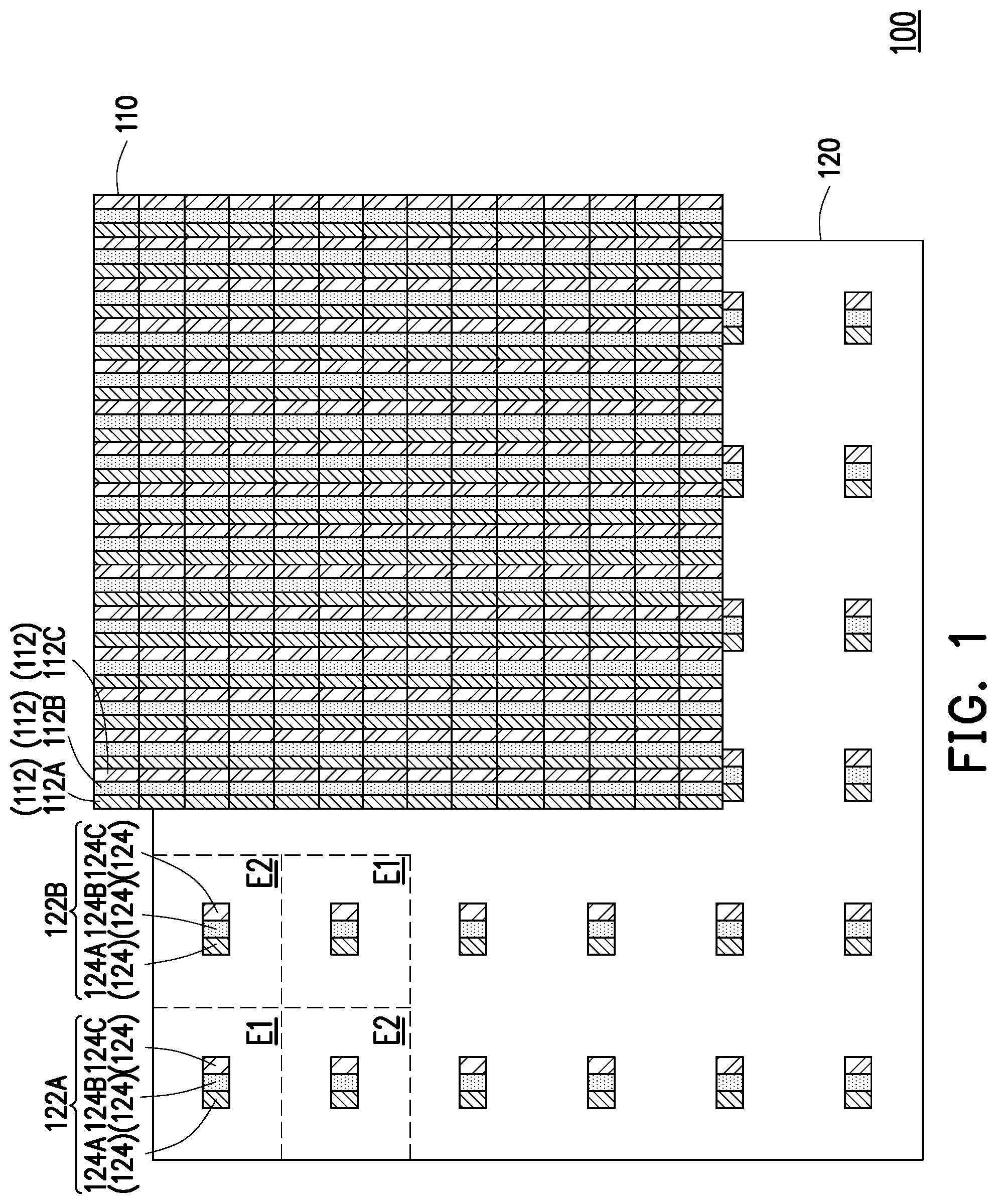 Patent US12315846 Figure 1 – Electronic device having two groups of light-emitting units