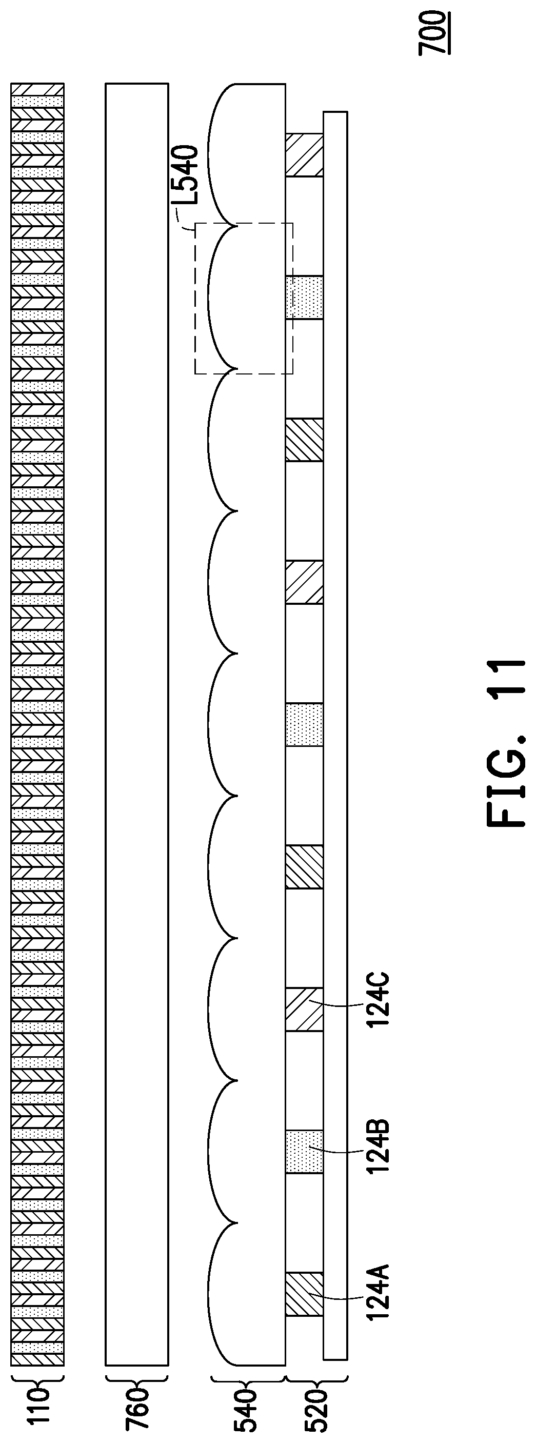 Patent US12315846 Figure 10 – Electronic device having two groups of light-emitting units