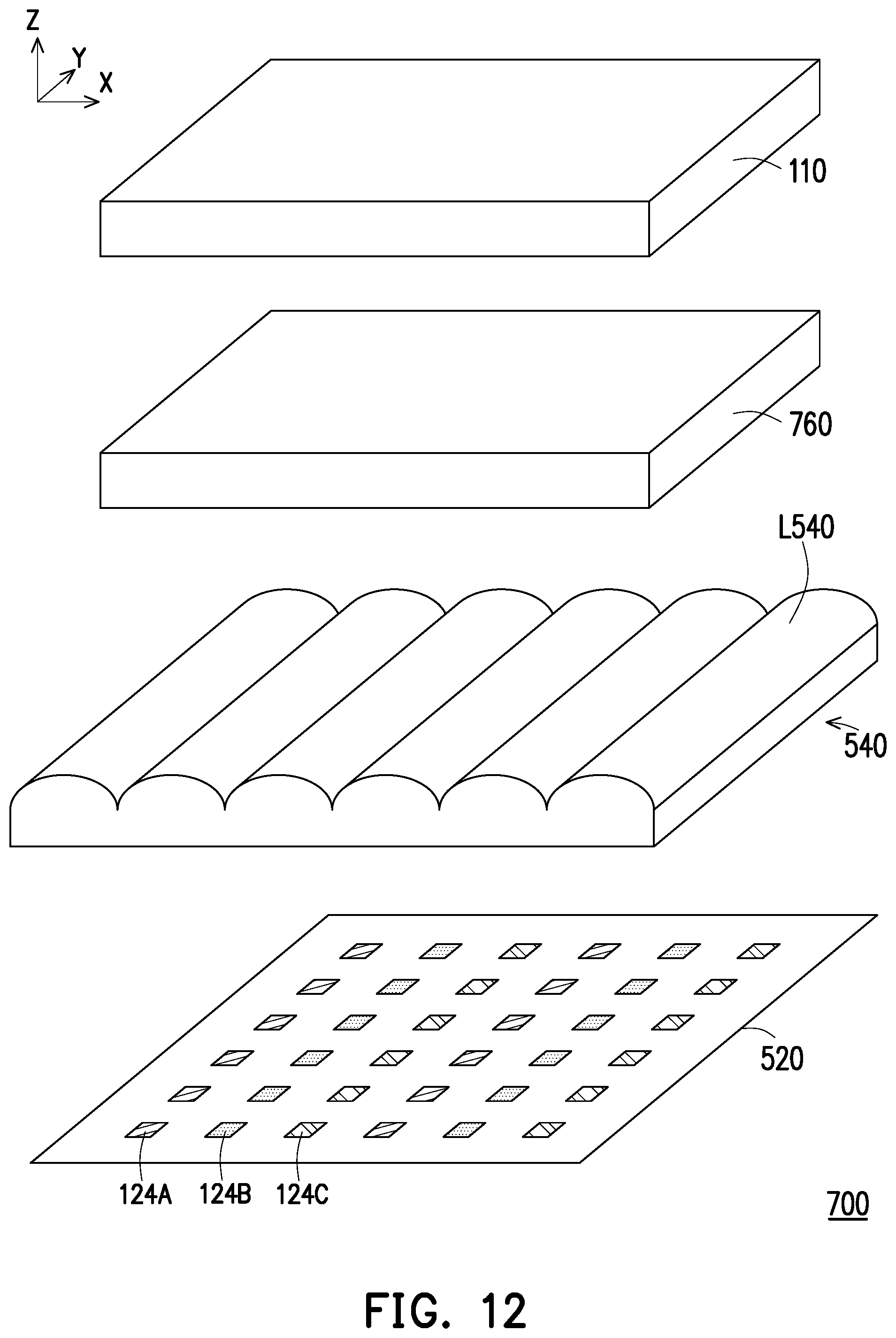 Patent US12315846 Figure 11 – Electronic device having two groups of light-emitting units