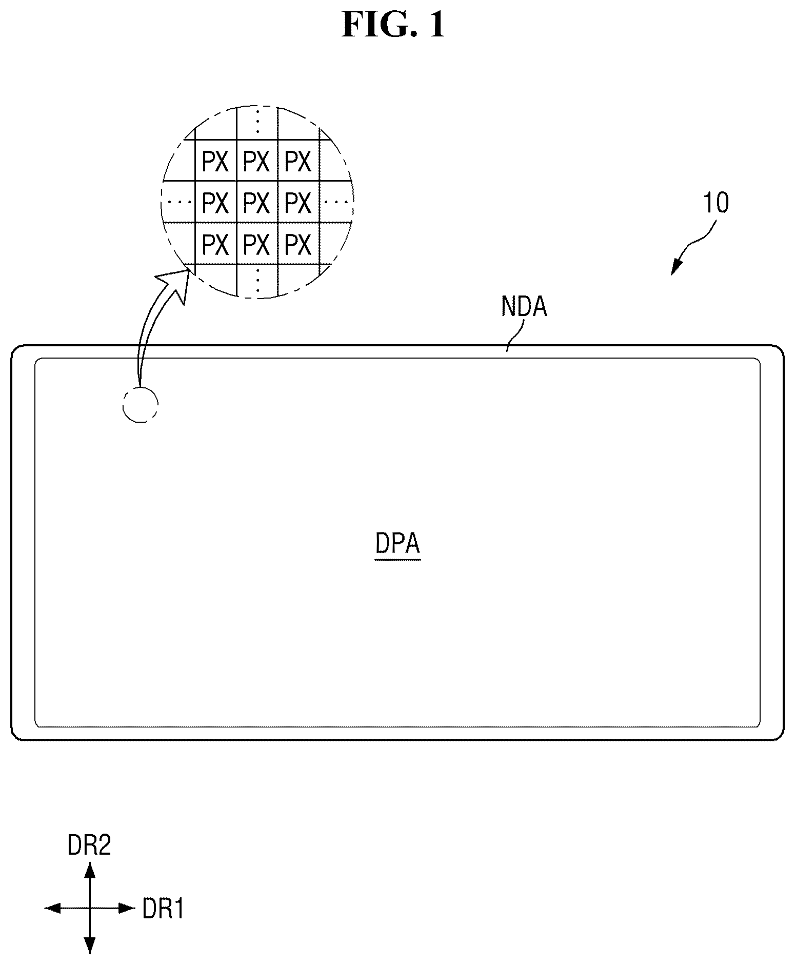 Patent US12315850 Figure 1 – Light-emitting element ink, display device, and method of fabricating the display device