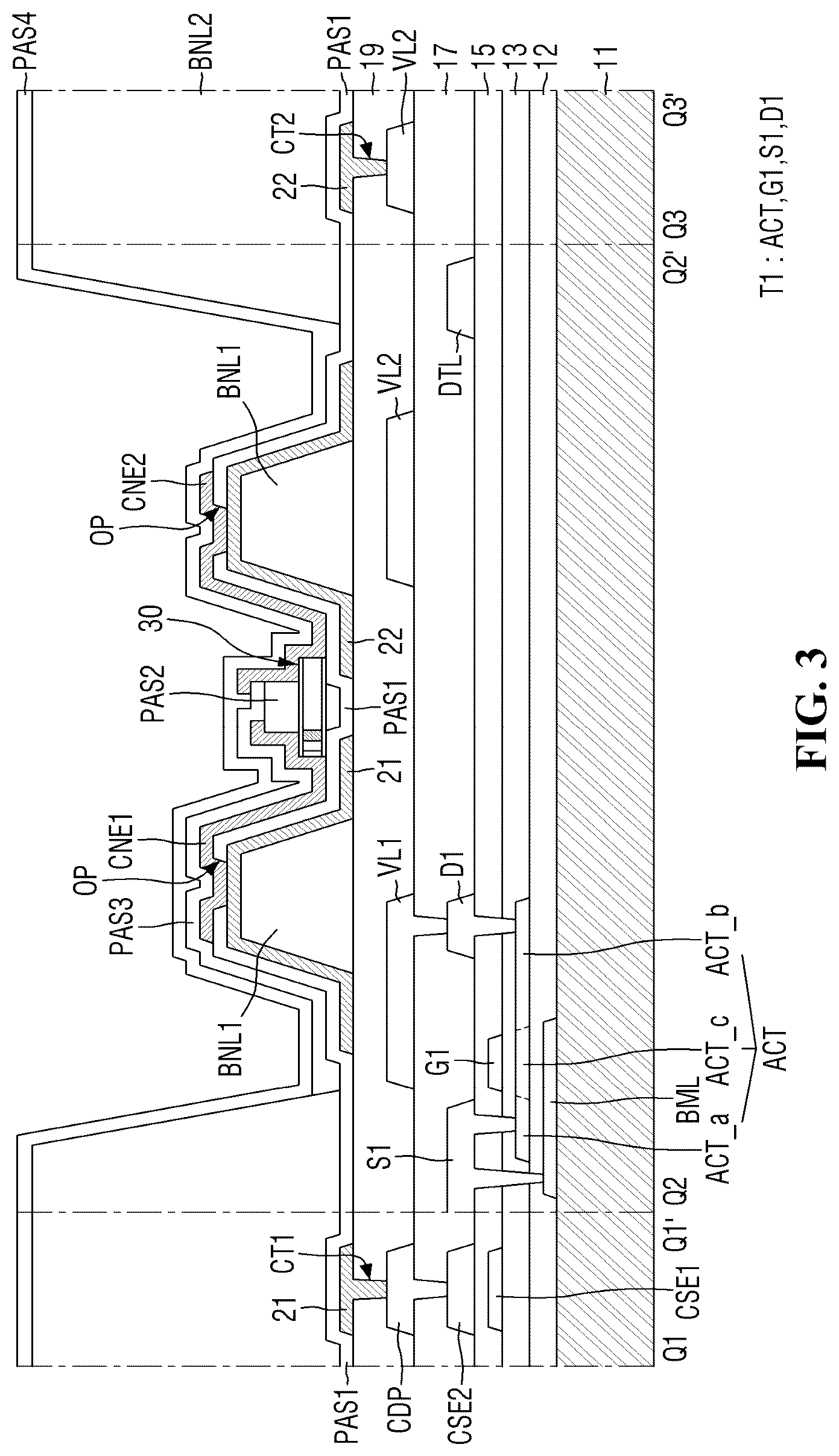 Patent US12315850 Figure 3 – Light-emitting element ink, display device, and method of fabricating the display device